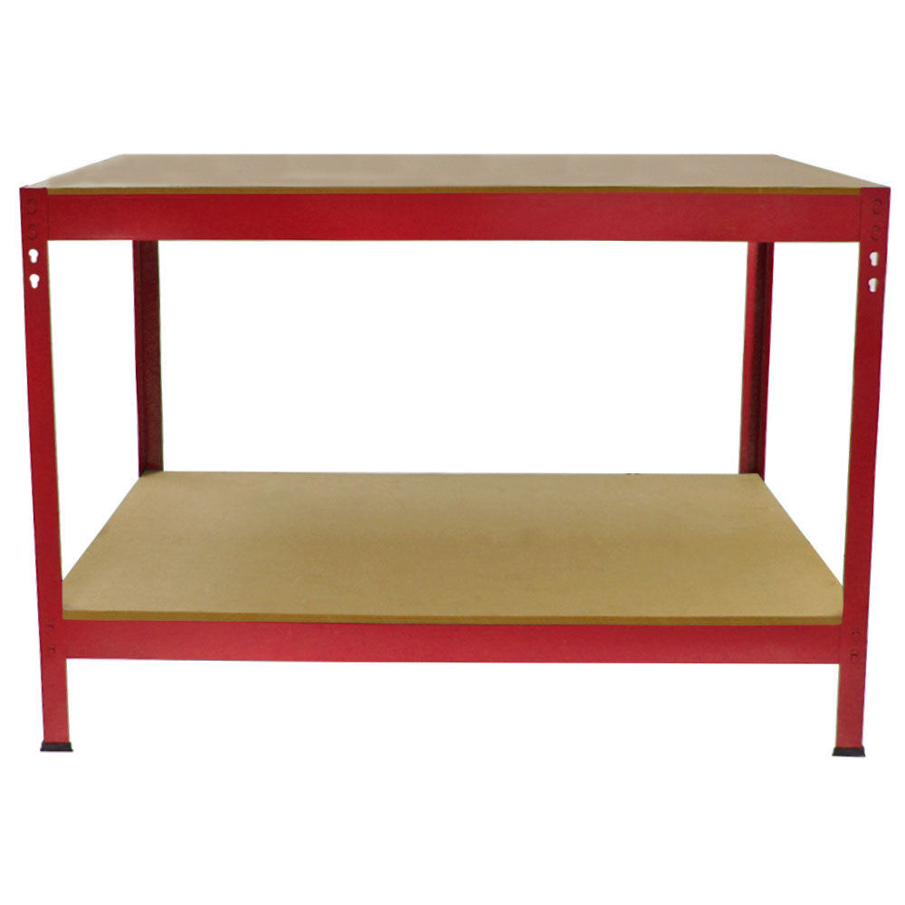 Q-Rax Banco Lavoro 100cm Rosso 200kg per Ripiano