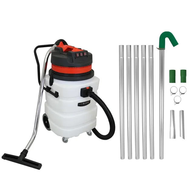 Q-Rax Commercio Aspiratore Industriale 90L con Kit Grondaie