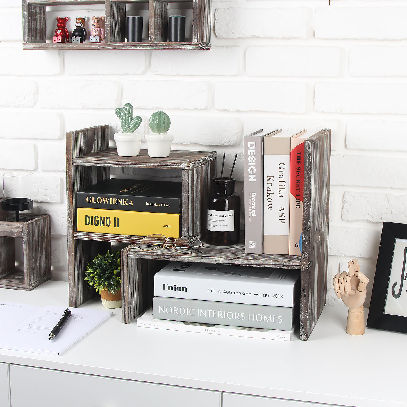 Jackcube Design Home Office Scaffale Scrivania Rustico Regolabile