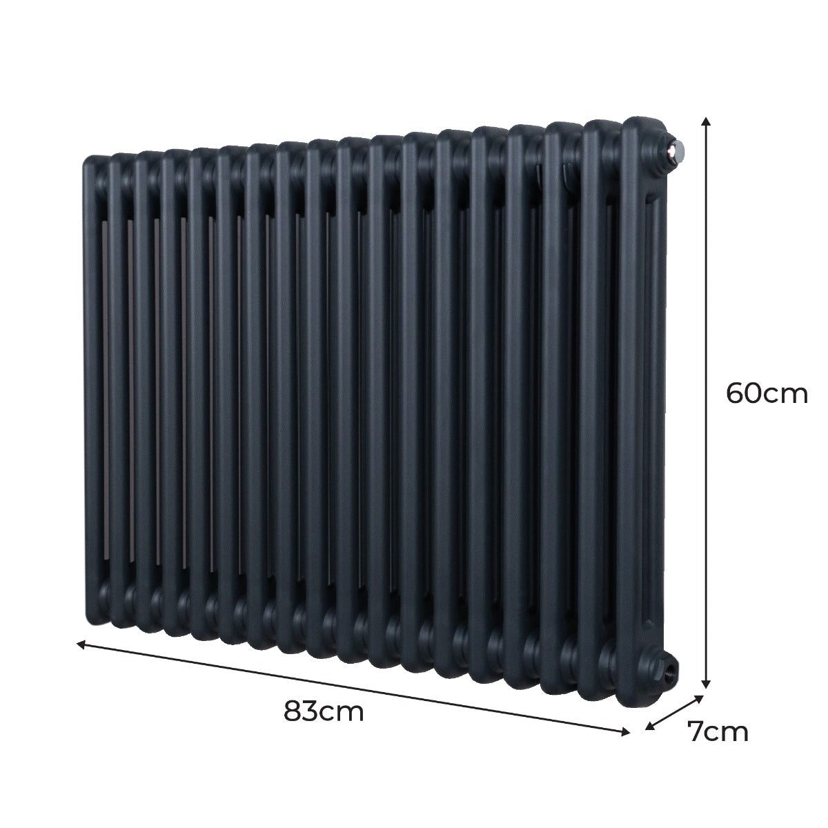 Q-Rax Radiatori Tradizionali 600x832 Termosifone Antracite 2 Colonne