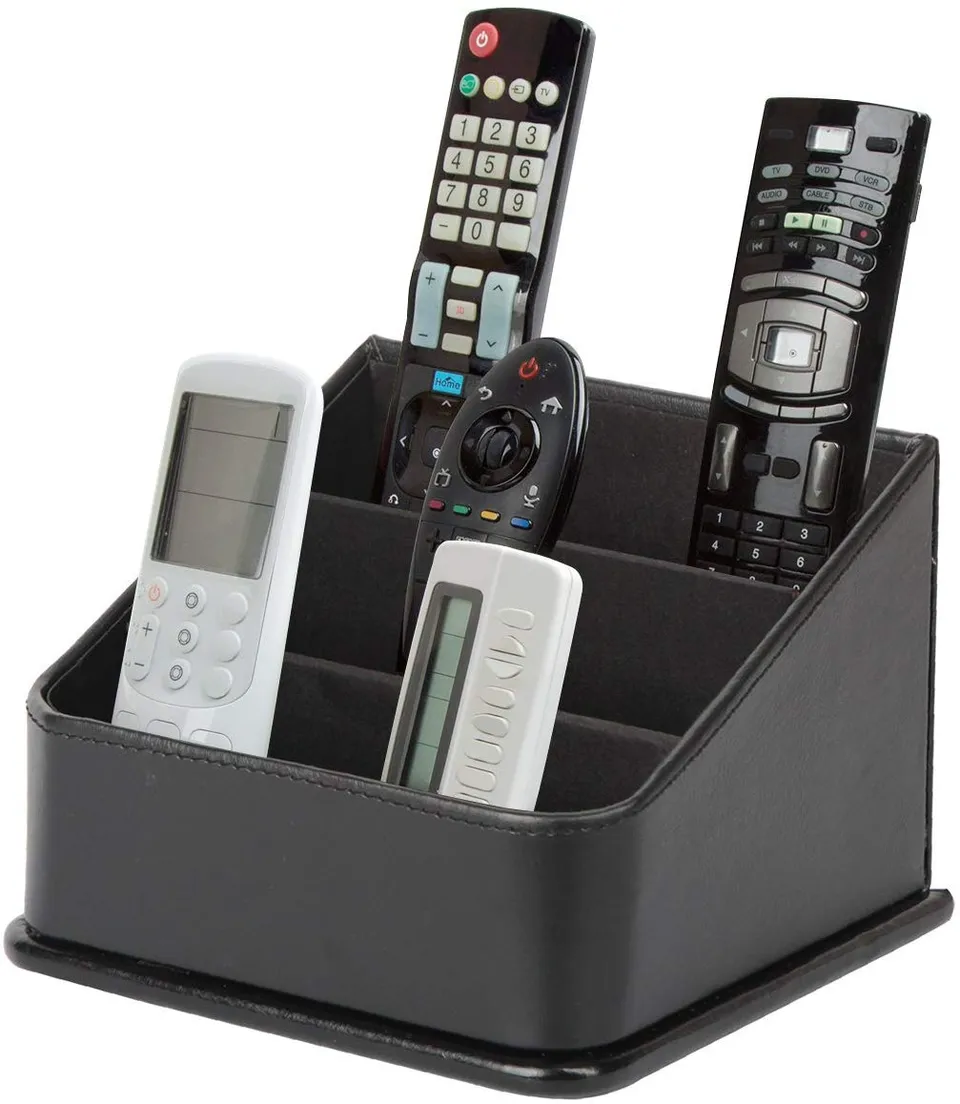 Jackcube Design Living Porta telecomandi pelle nero 4 posti