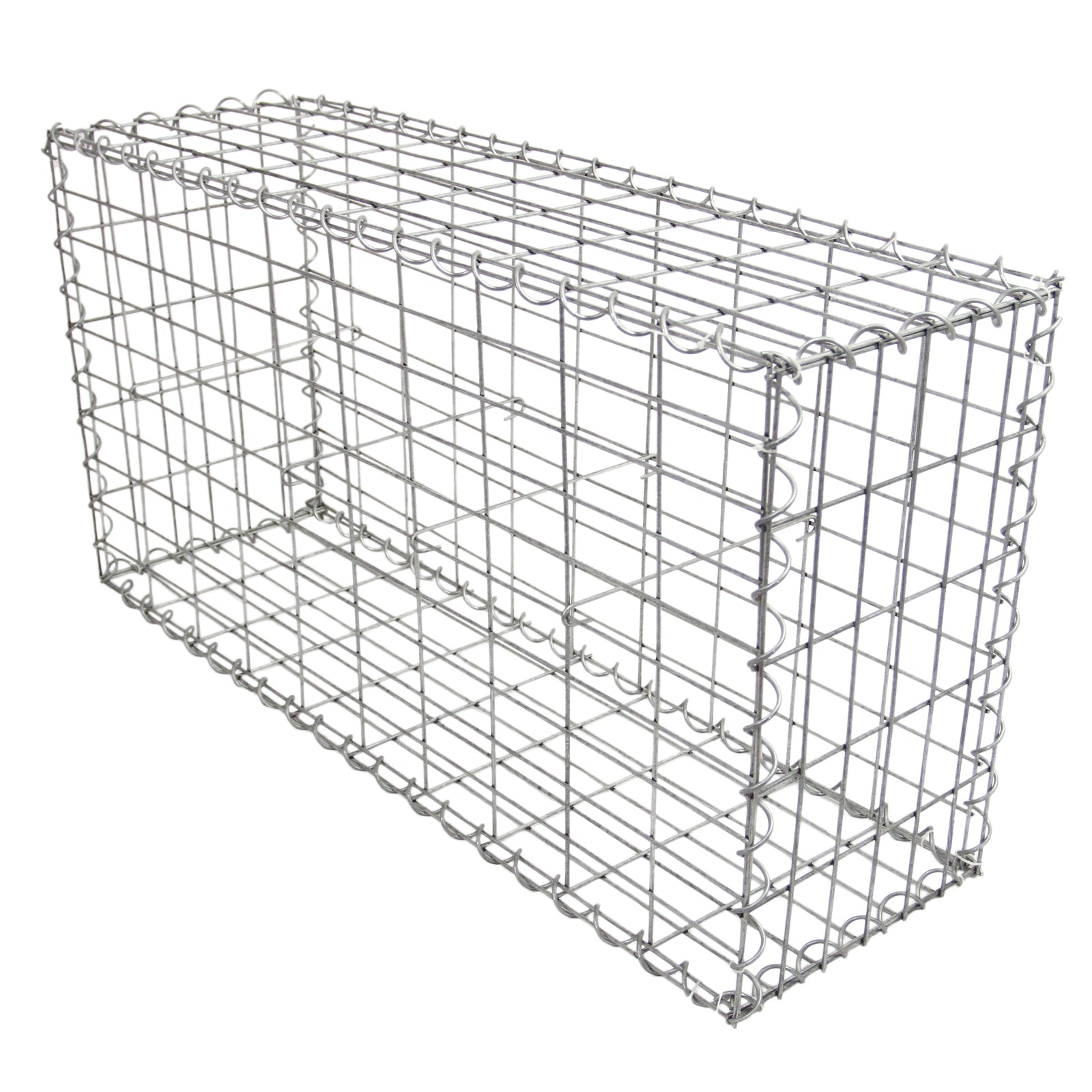 Q-Rax Deposito all'Aperto set 3 gabbioni 100x50x30 zincati