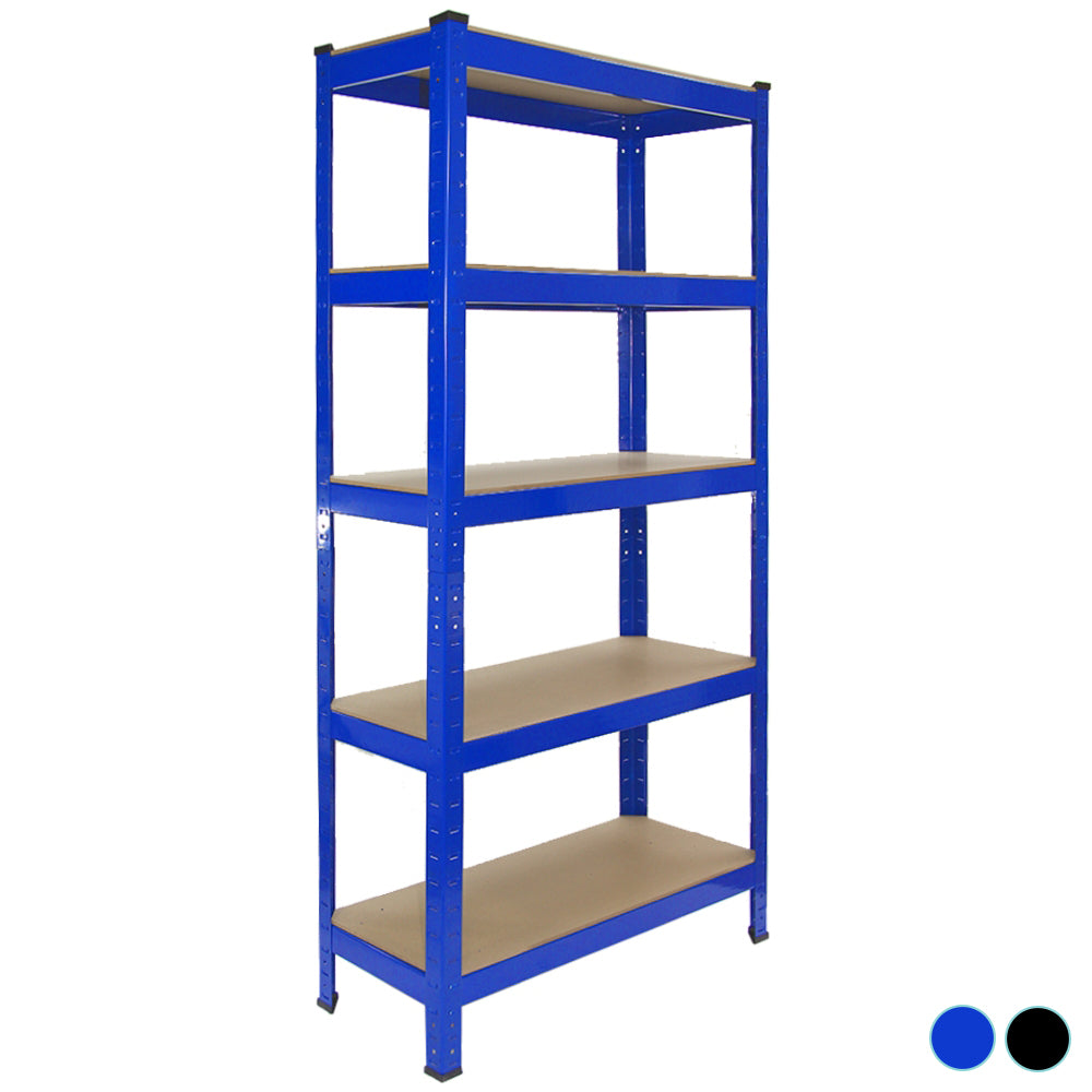 Q-Rax T-Rax Scaffale Garage 75 cm Blu 5 Ripiani 150 Kg