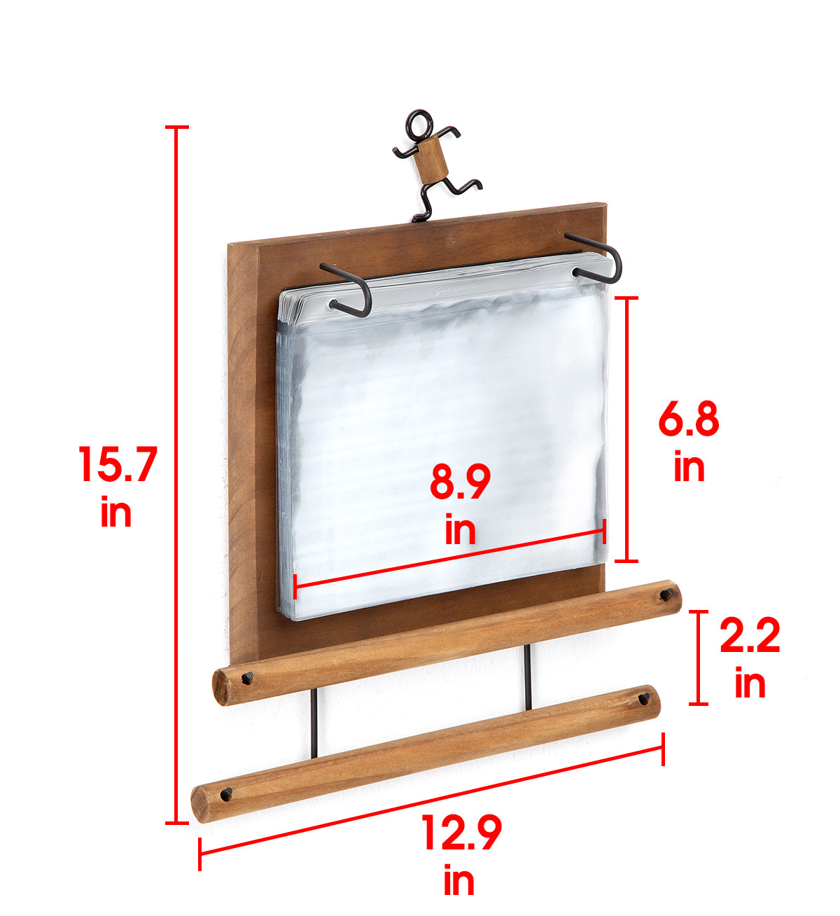JackCube Design Display Porta Medaglie Maratona Legno 60 Medaglie
