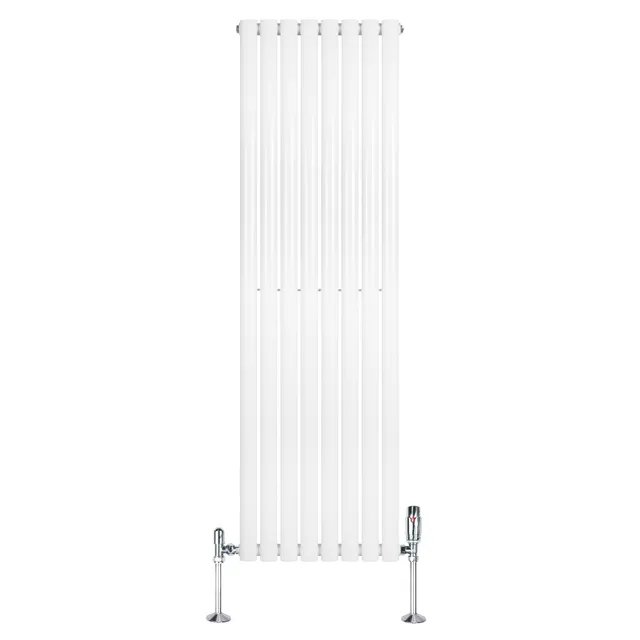Q-Rax Radiatori Tradizionali ovale verticale 1600x480 radiatore bianco