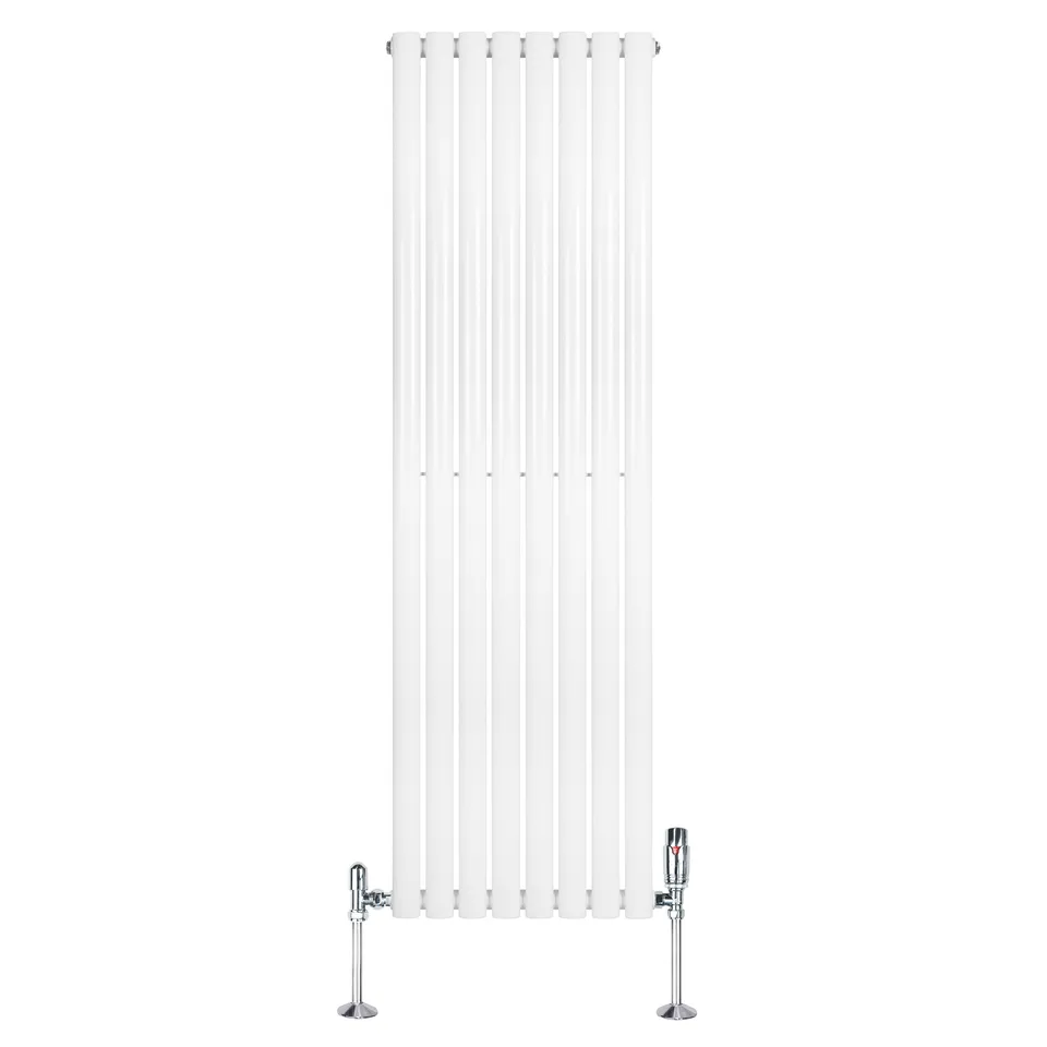 Q-Rax Radiatori Tradizionali ovale verticale 1600x480 radiatore bianco