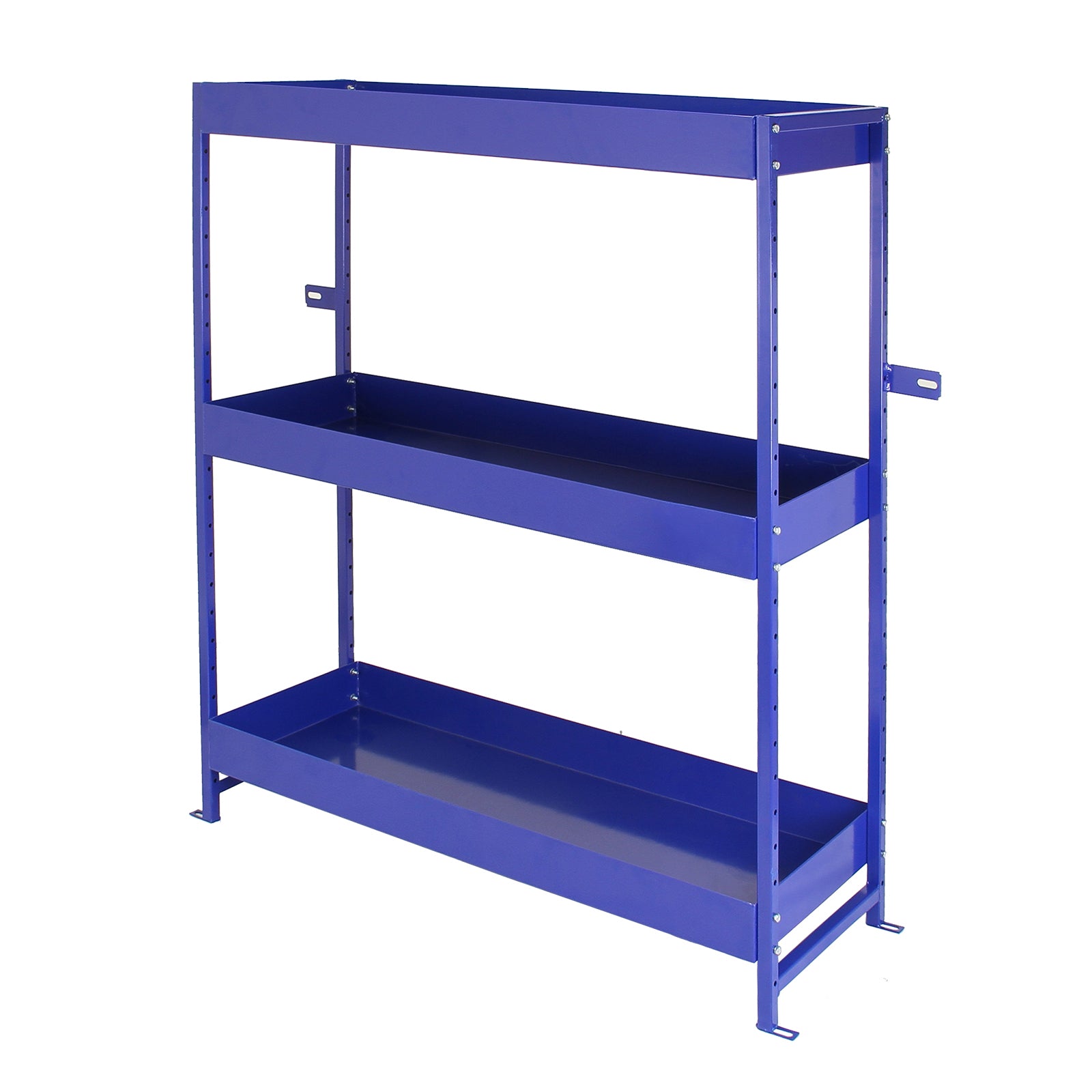 Q-Rax Scaffali da Garage Lightning scaffale acciaio blu 2 pezzi regolabile