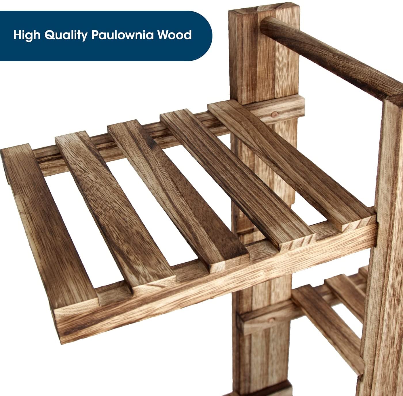Jackcube Design Plant Scaffale Piante 6 Ripiani Legno Rustico