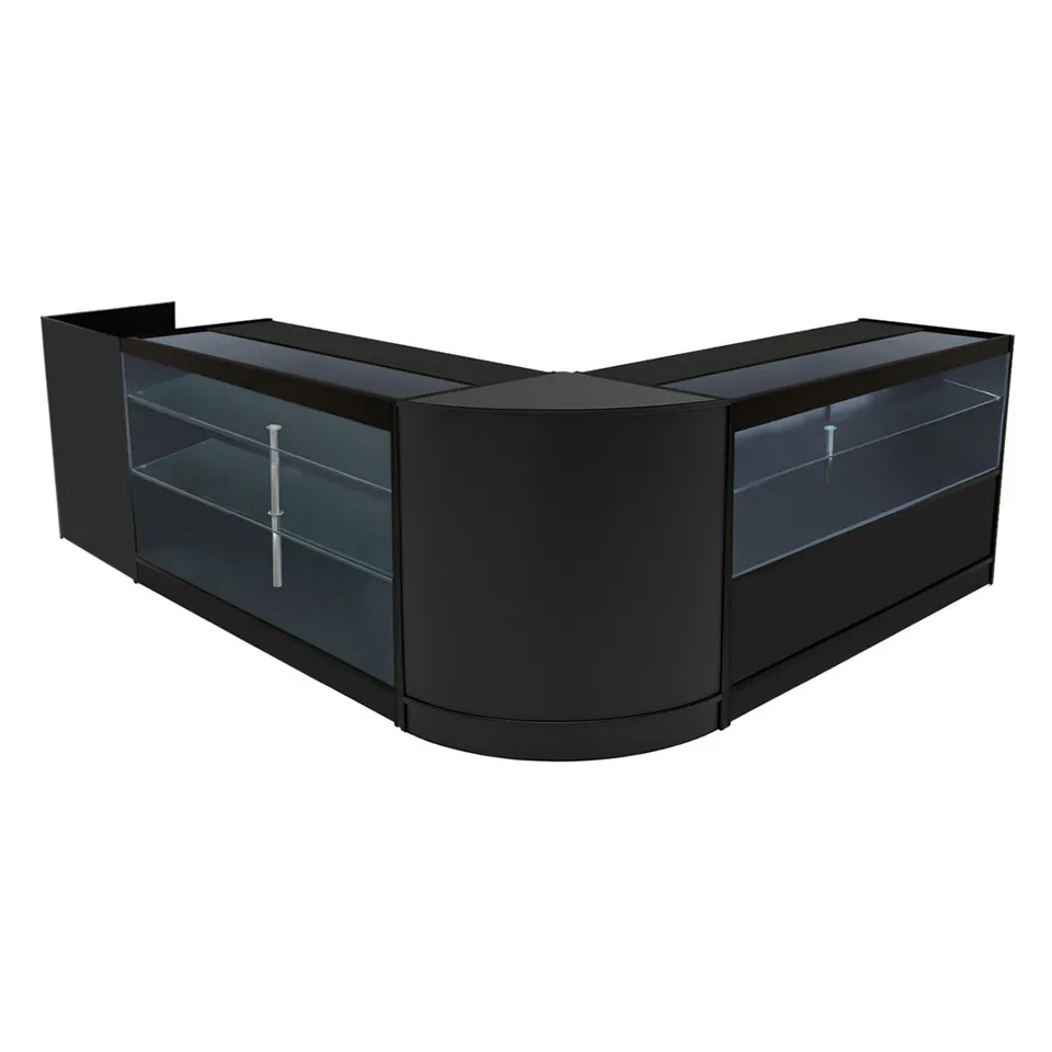 Q-Rax Vega Set banconi negozio nero LED K1500 C1500 TB60
