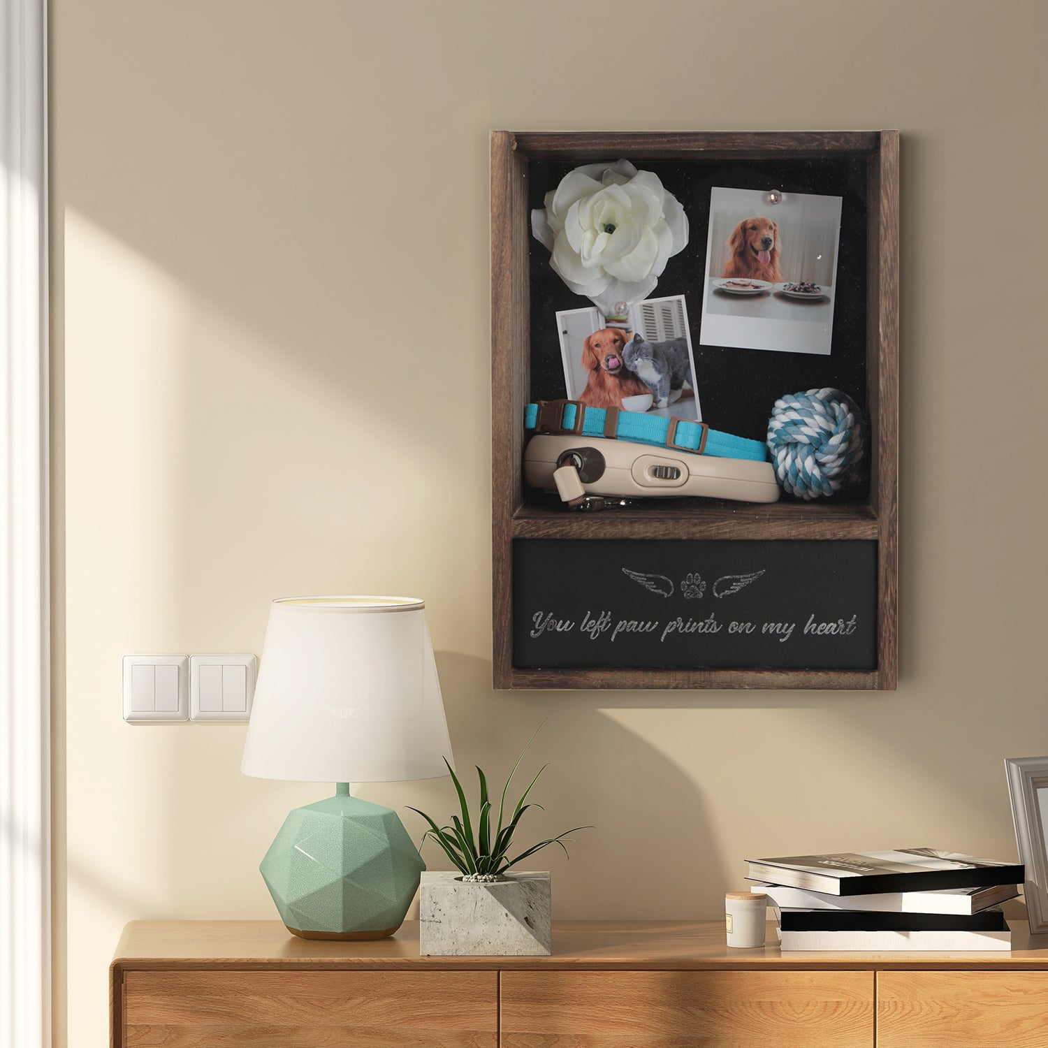 Jackcube Design Teca Ricordo Animali Shadow Box Urna Foto Muro