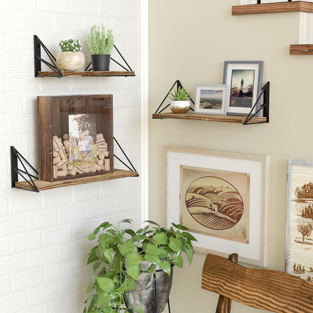 Jackcube Design Wall Décor Quadro Portatappi Vino Legno Rustico