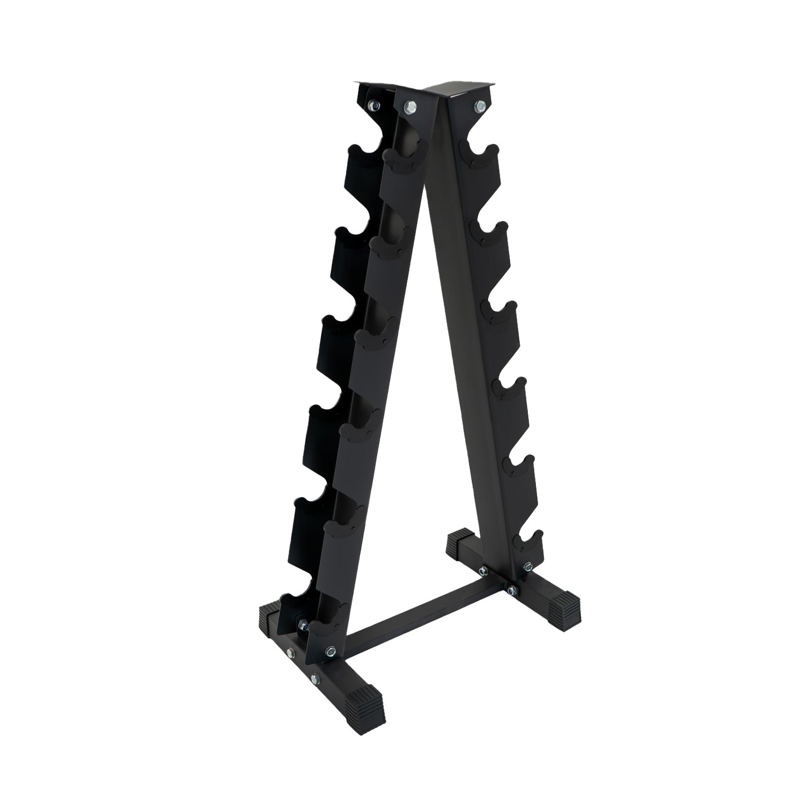 Q-Rax Allenamento Set Manubri Neoprene 4-10kg con Rack Acciaio