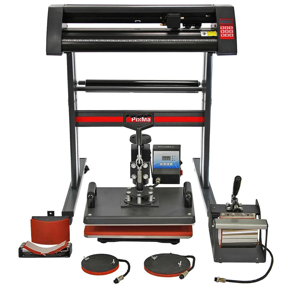 Q-Rax Pressa a Caldo 5in1 38x30 + Plotter Vinile 72 cm