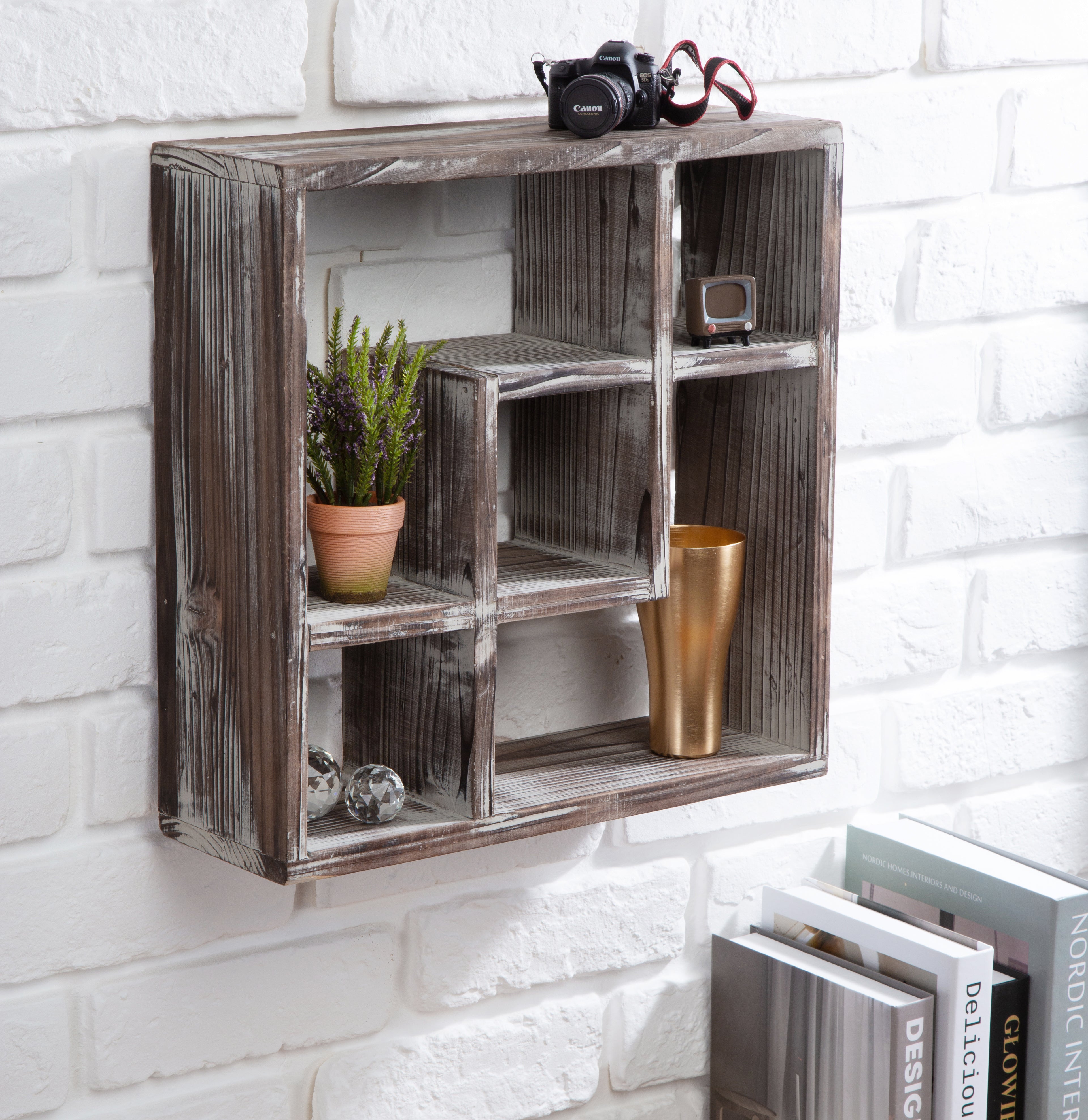 Jackcube Design Display Scaffale Cubo Legno 5 Scomparti