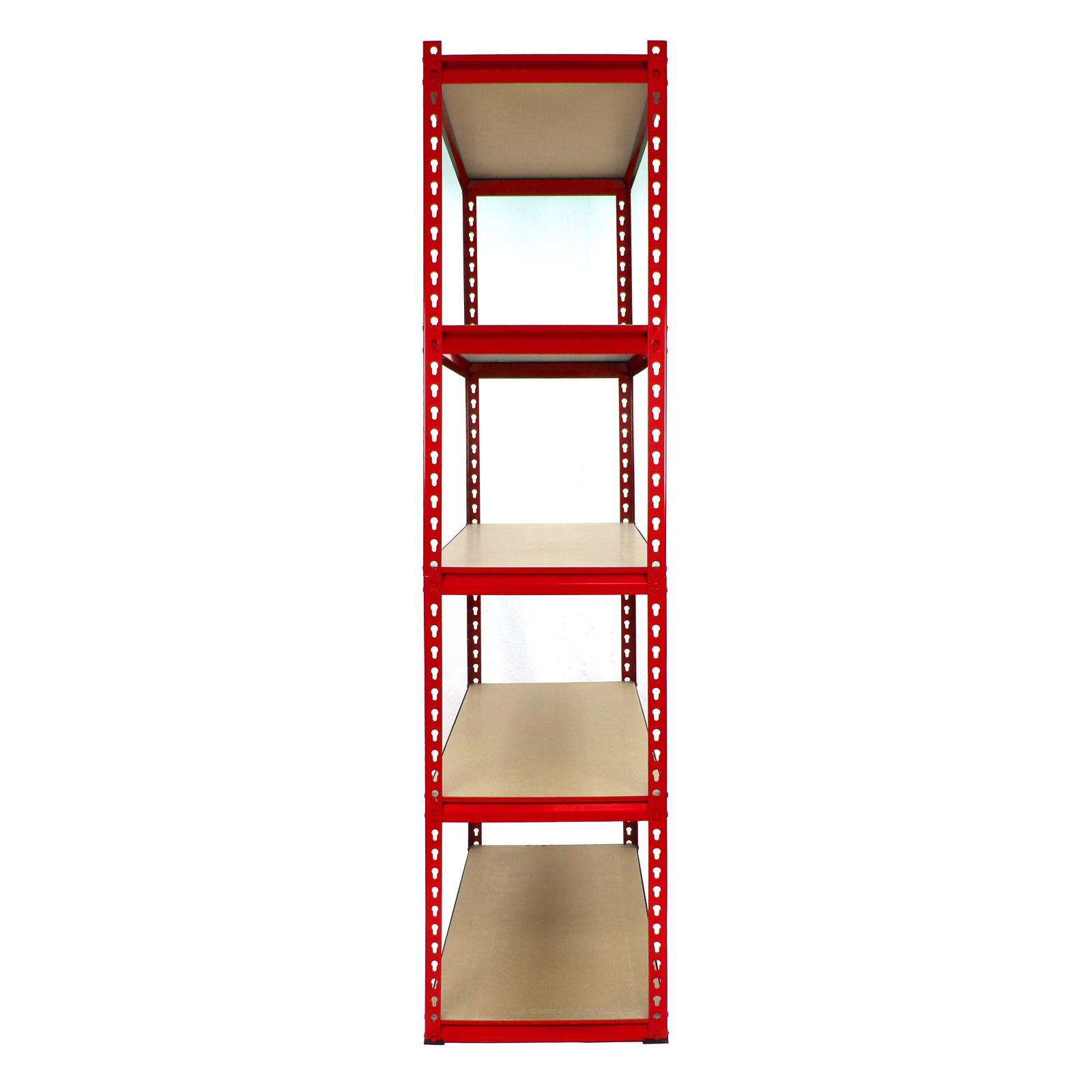 Q-Rax Z-Rax Set 5 Scaffali Rossi 90 cm Angolare Senza Bulloni