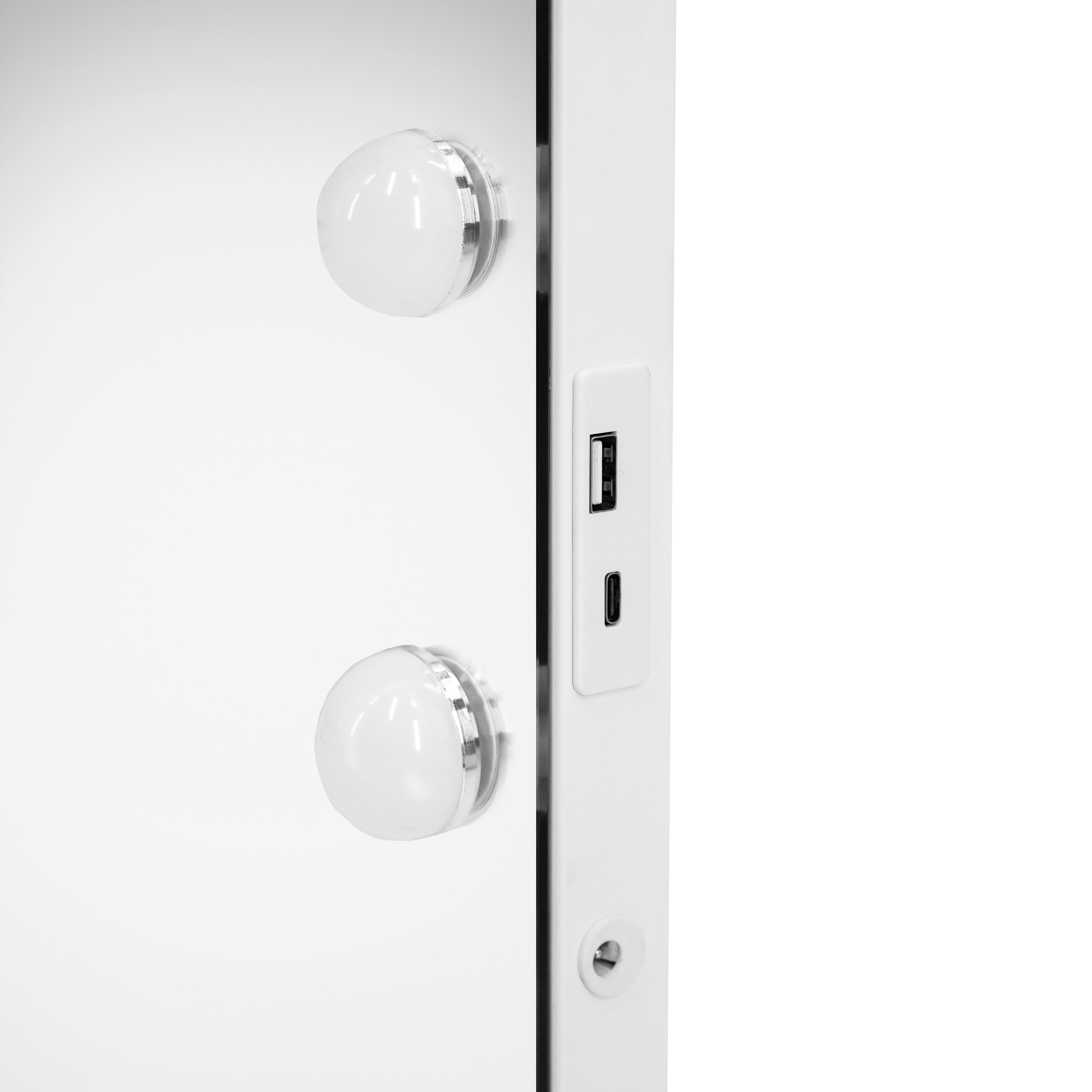 Q-Rax Specchio LED Bluetooth 80x60cm specchio trucco con USB
