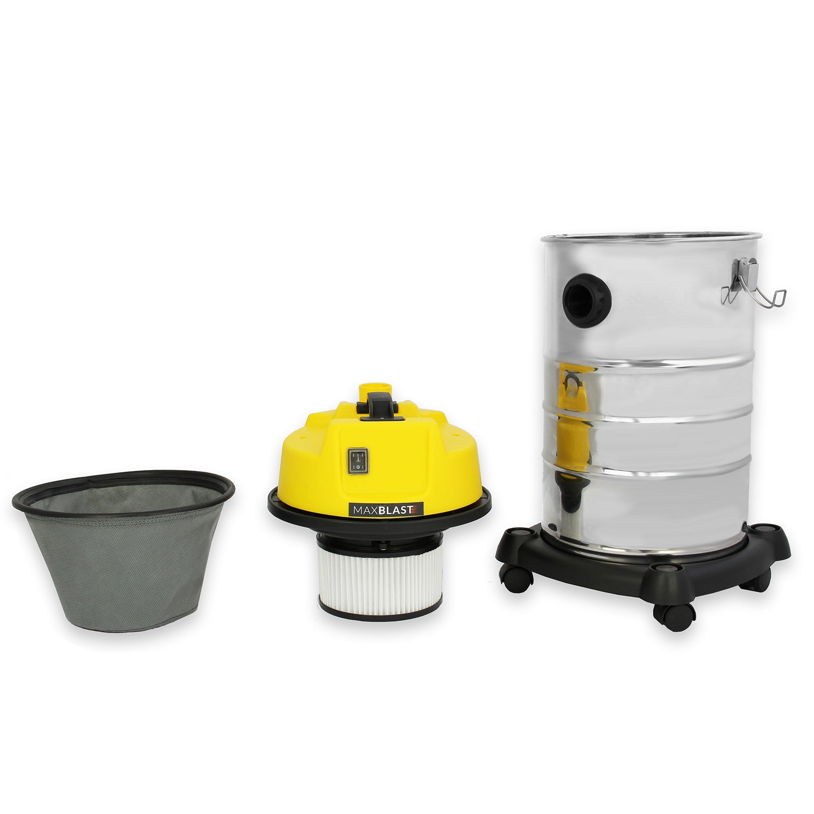 Q-Rax 30L aspiratore solidi e liquidi con kit grondaie
