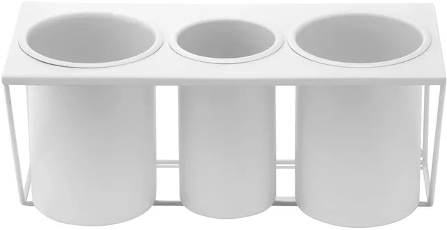 Jackcube Design Bathroom Porta Phon Parete Bianco Acciaio 32 cm