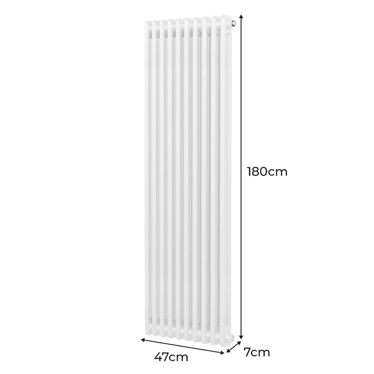 Q-Rax Radiatori Tradizionali 2 colonne 1800x472 radiatore bianco