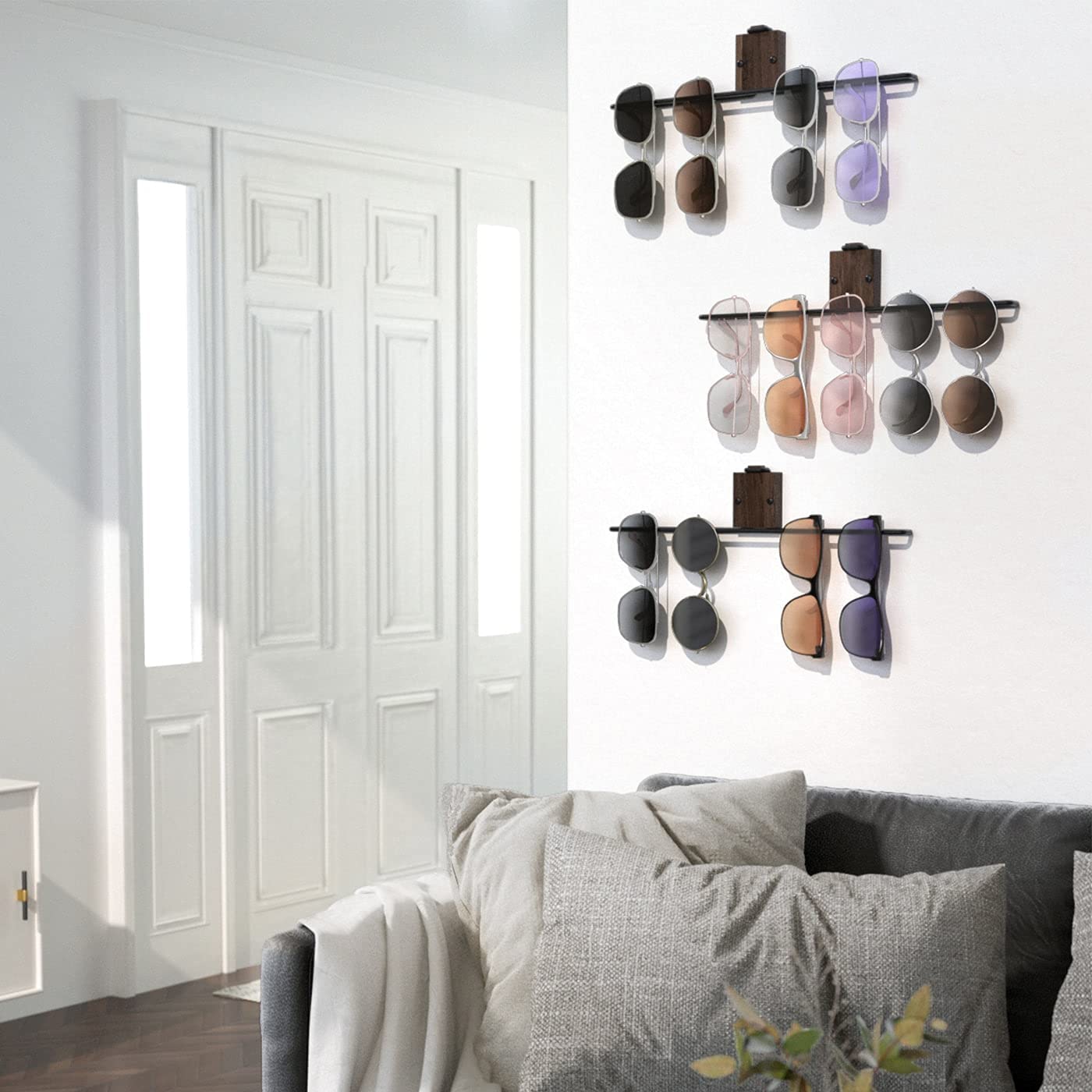 Jackcube Design porta occhiali muro legno set 3 pezzi