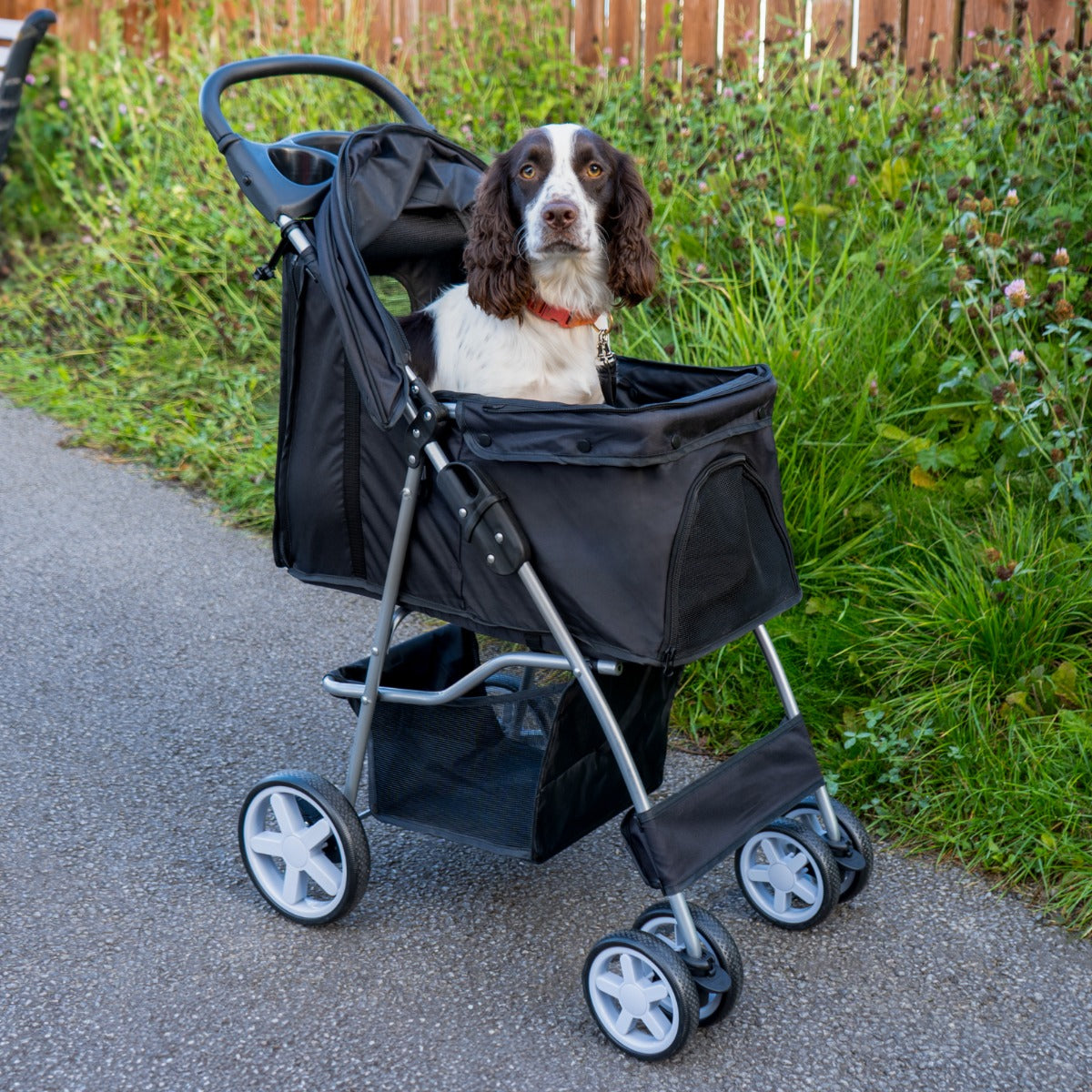 Q-Rax Accessori passeggino animali nero pieghevole 15kg