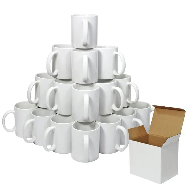 Q-Rax 720 pz tazze sublimazione ceramica bianca 325 ml