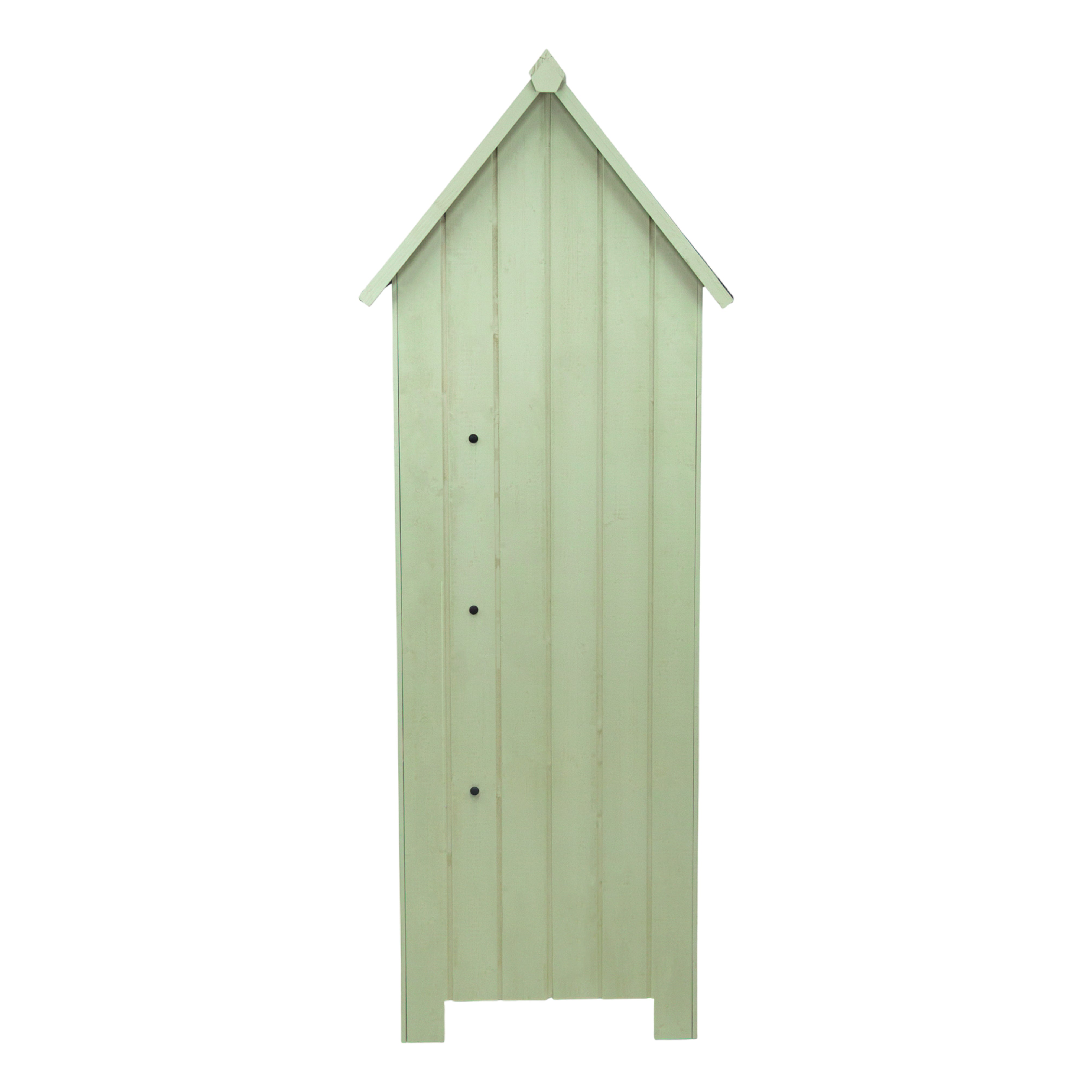 Q-Rax Casetta Giardino Legno Verde Ripiani Tetto Impermeabile
