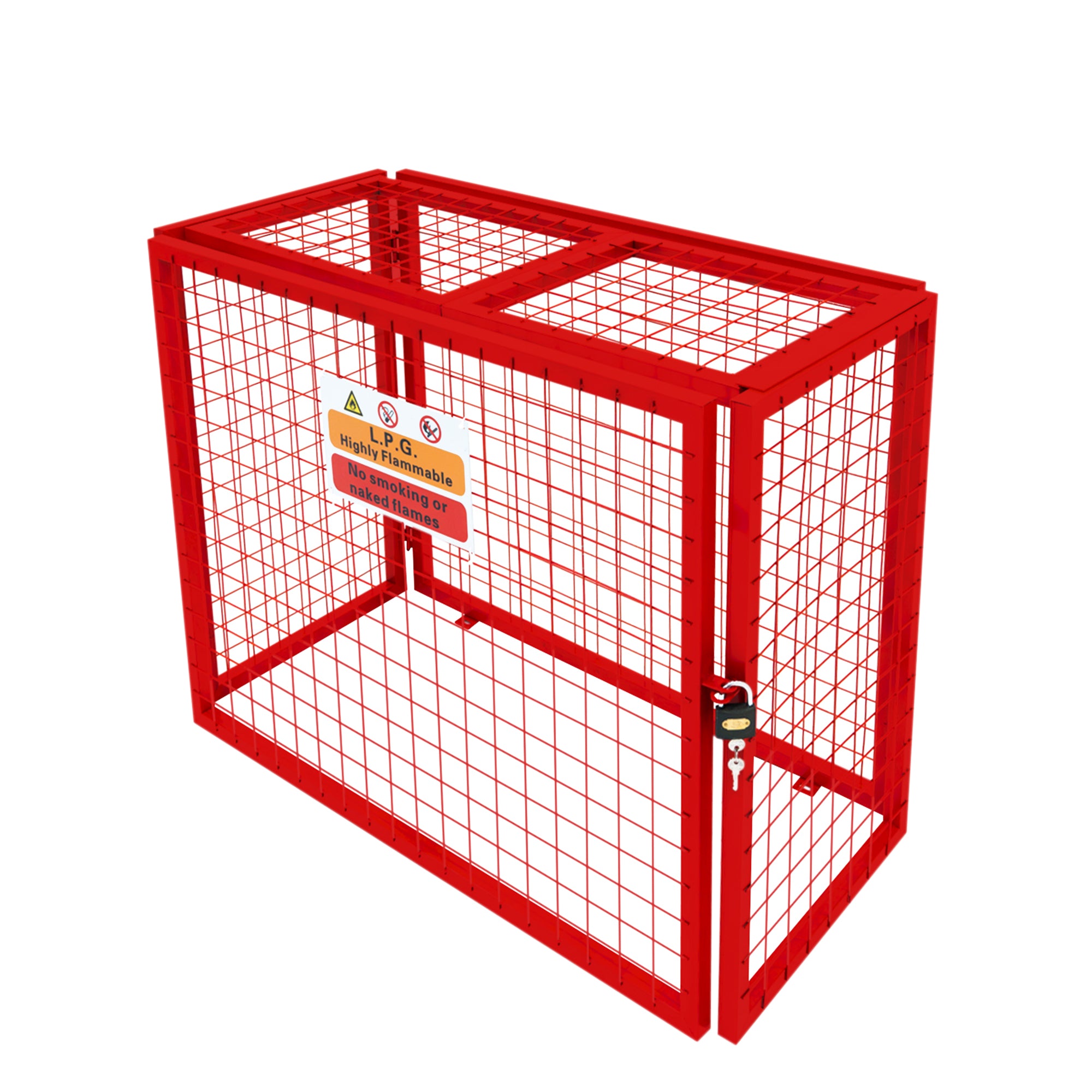 Q-Rax Gabbia Rete Bombole Gas Pieghevole 92x110x50cm