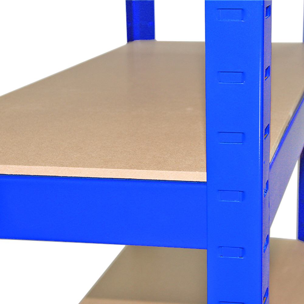Q-Rax T-Rax 2 Scaffali Acciaio Blu 75cm Senza Bulloni 150kg