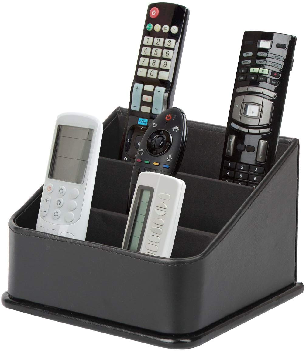 Jackcube Design Living Porta telecomandi pelle nero 4 posti