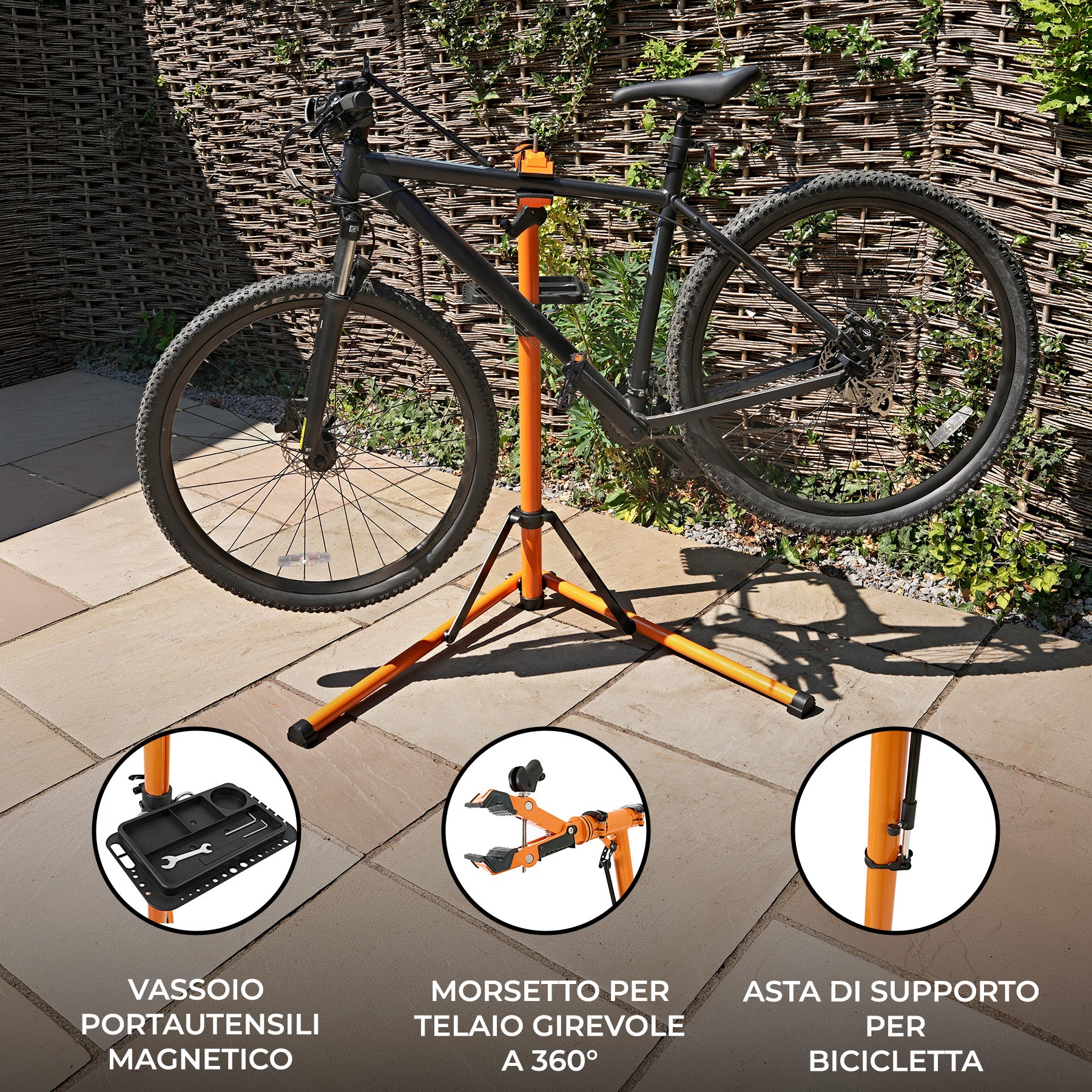Q-Rax Commercio Artigianato Cavalletto Riparazione Bici 80 kg