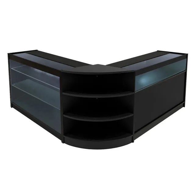 Q-Rax Demeter K1200 B1200 LM60 bancone nero LED vetro