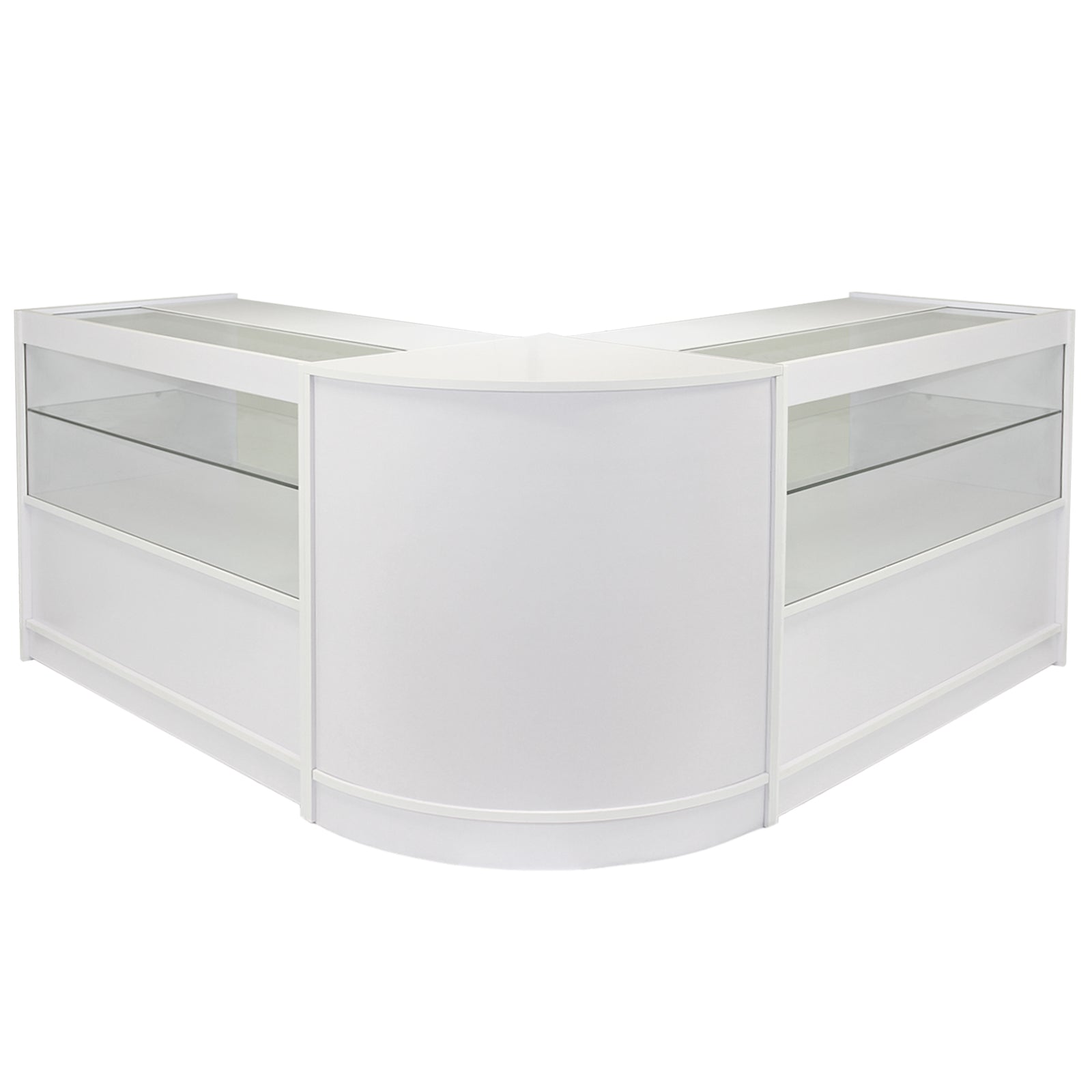 Q-Rax Banconi Negozio Set Gemini 3 Pezzi Vetro