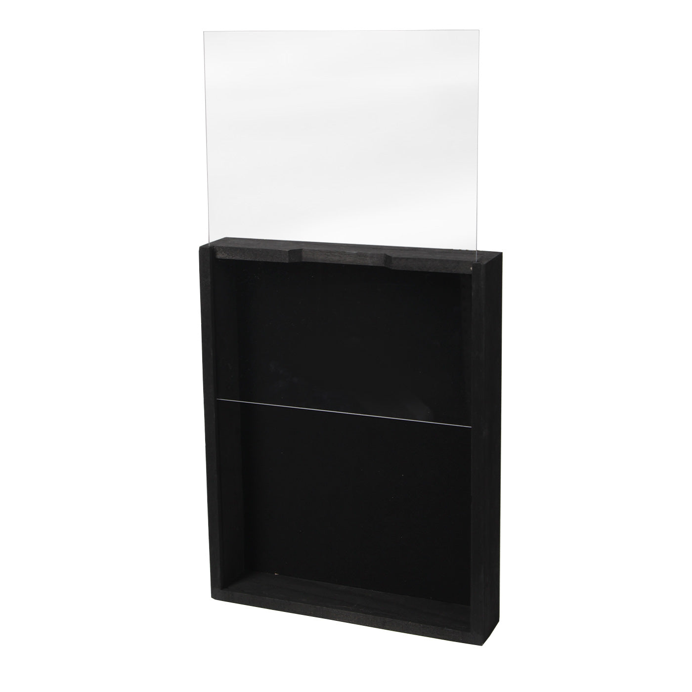 Jackcube Design Display Teca Legno Nera 14x11 Pollici Vetro