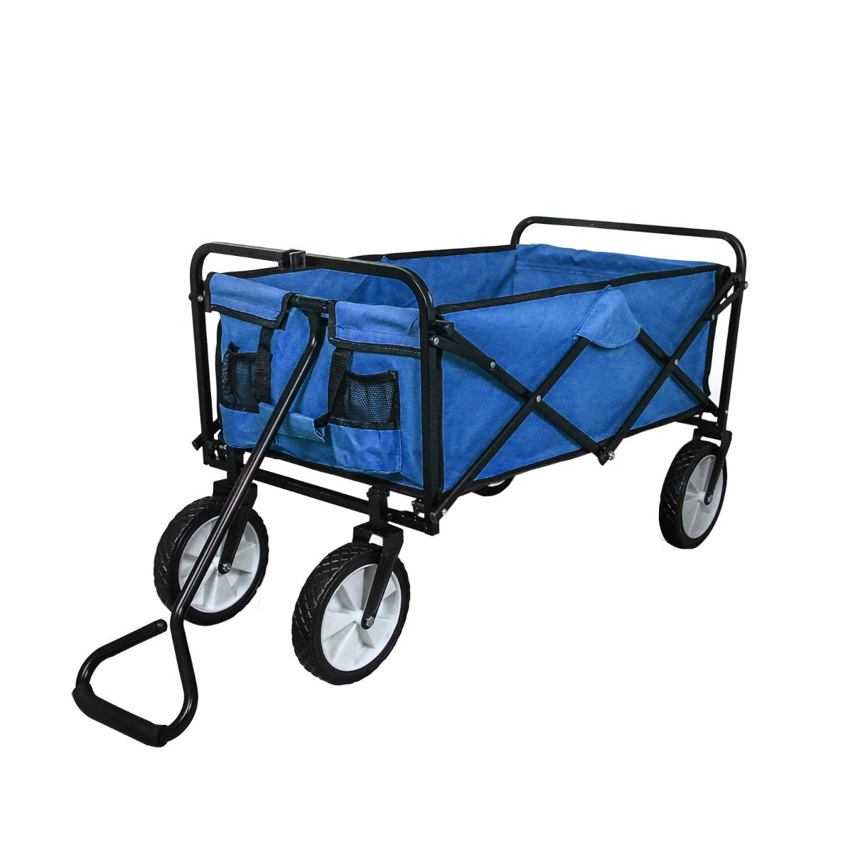 Q-Rax Carrello Giardinaggio Pieghevole Blu 70 kg Tessuto