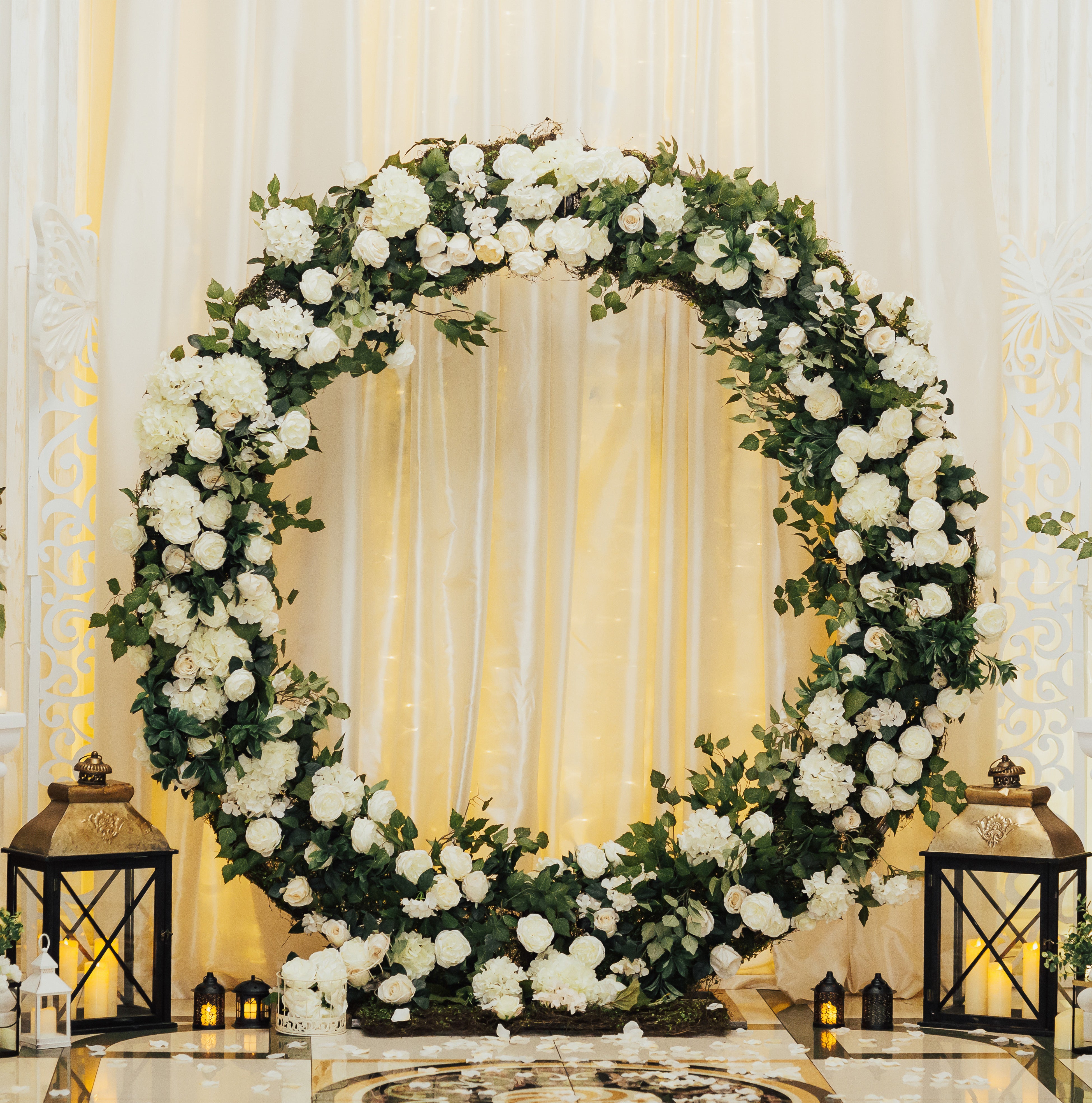 Q-Rax Accessori Casa Arco Matrimonio Dorato 200cm