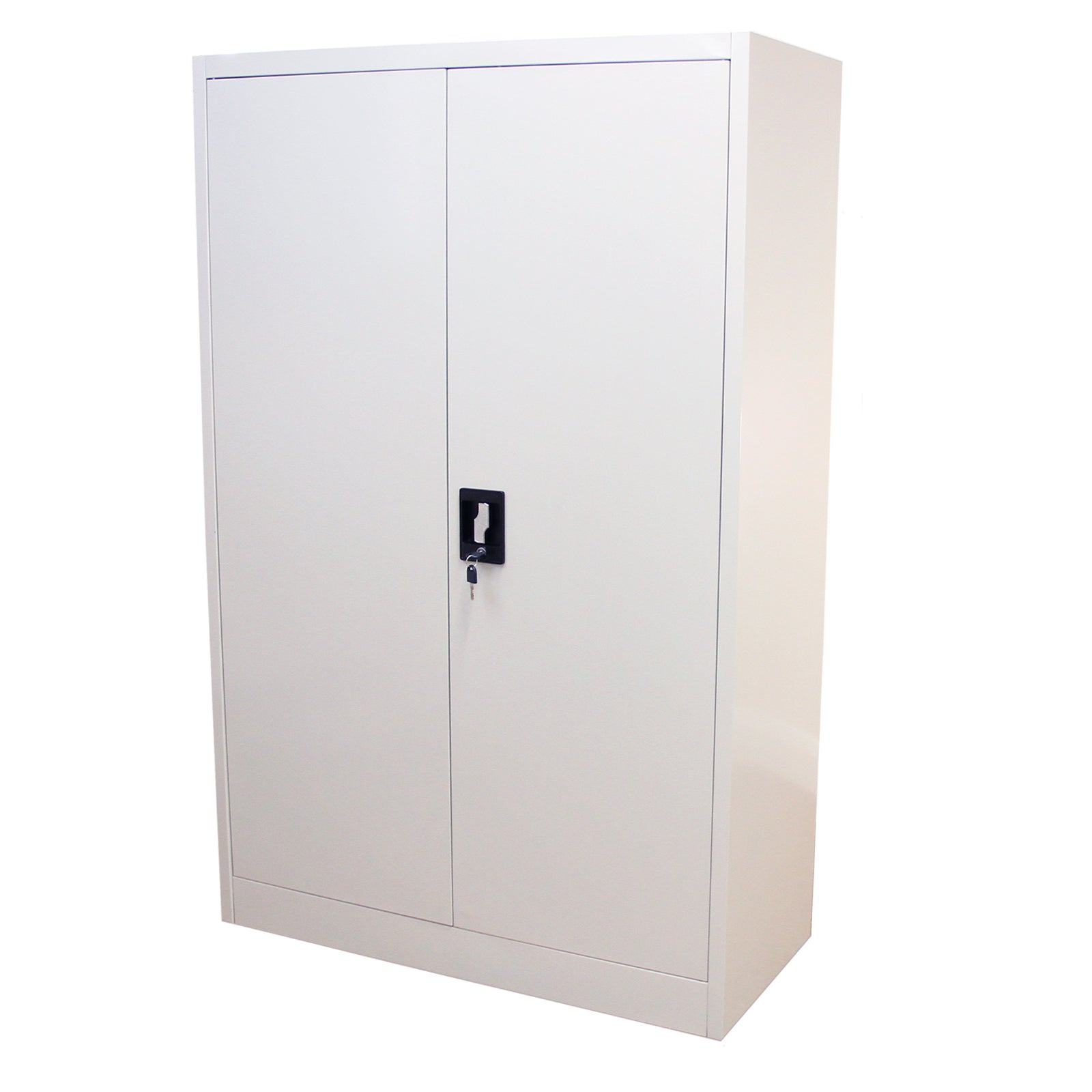 Q-Rax Armadietto Acciaio Grigio Alto 140x90x40 cm 3 Ripiani