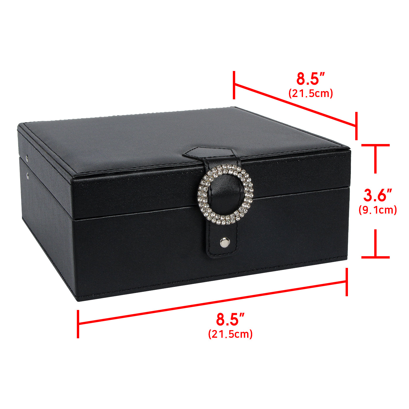Jackcube Design Makeup & Jewelry Scatola Porta Orecchini Nero 50 Scomparti