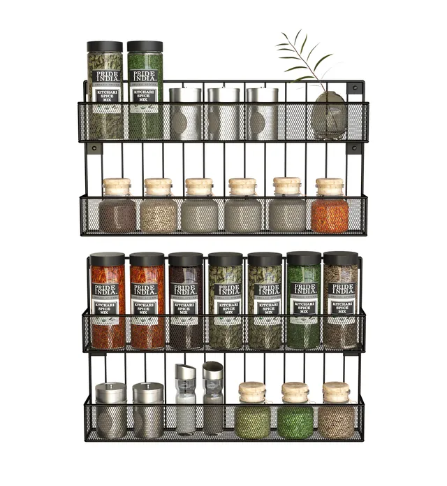 Jackcube Design Kitchen Set 2 Mensole Spezie Parete 2 Ripiani
