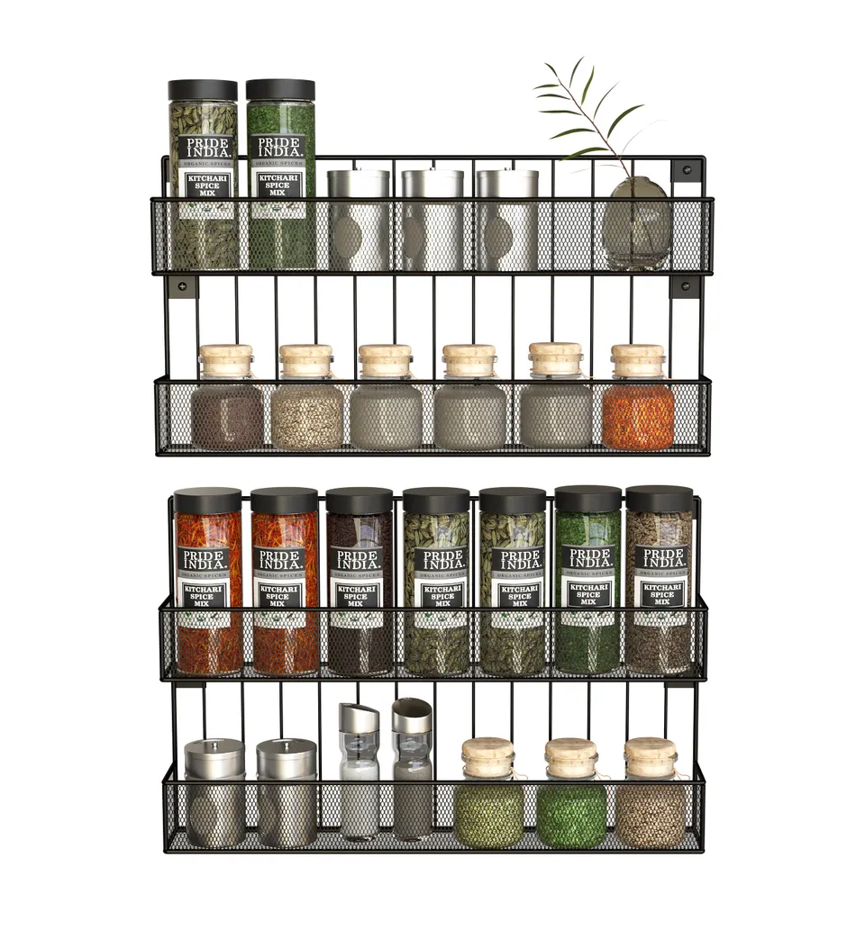 Jackcube Design Kitchen Set 2 Mensole Spezie Parete 2 Ripiani