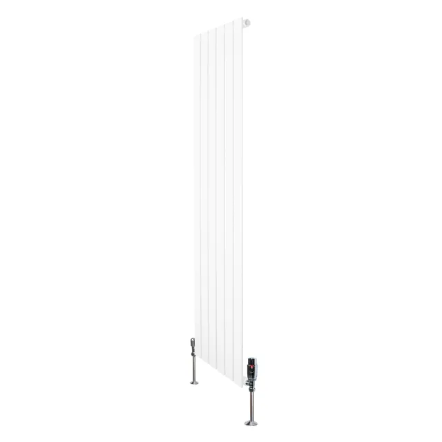 Q-Rax Pannelli Piatti 1600x420 Radiatore Bianco con Valvole