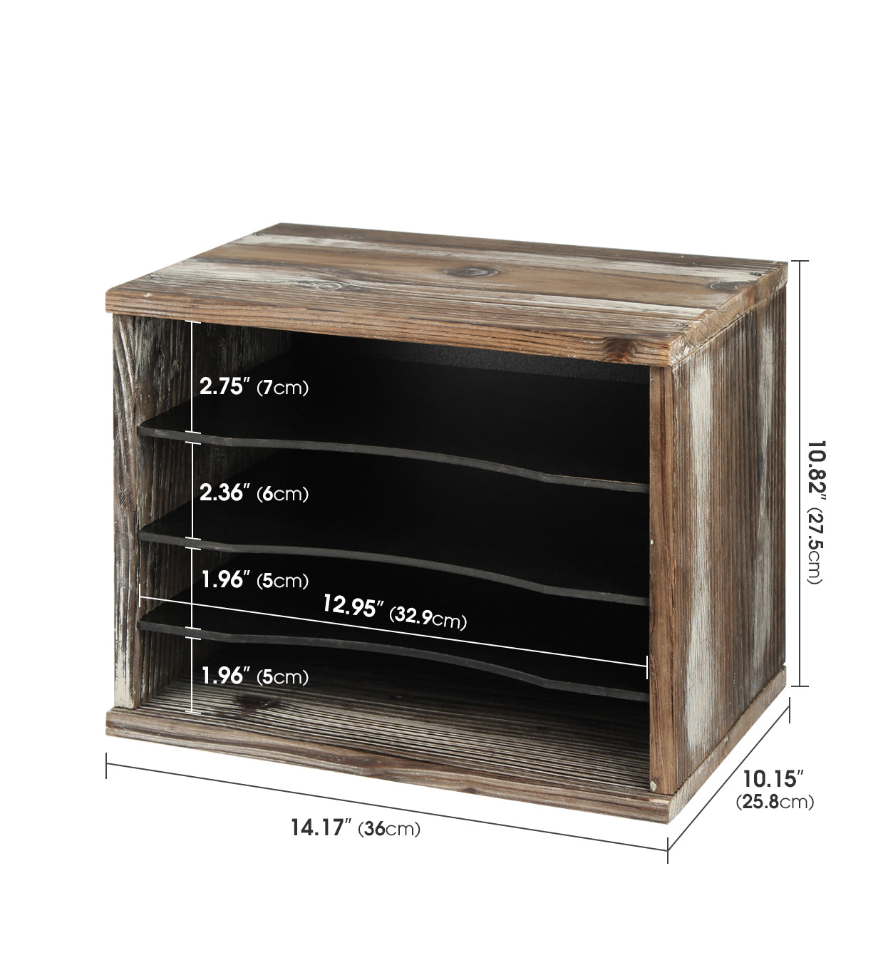 Jackcube Design Home Office Portalettere Scrivania Legno 4 Scomparti