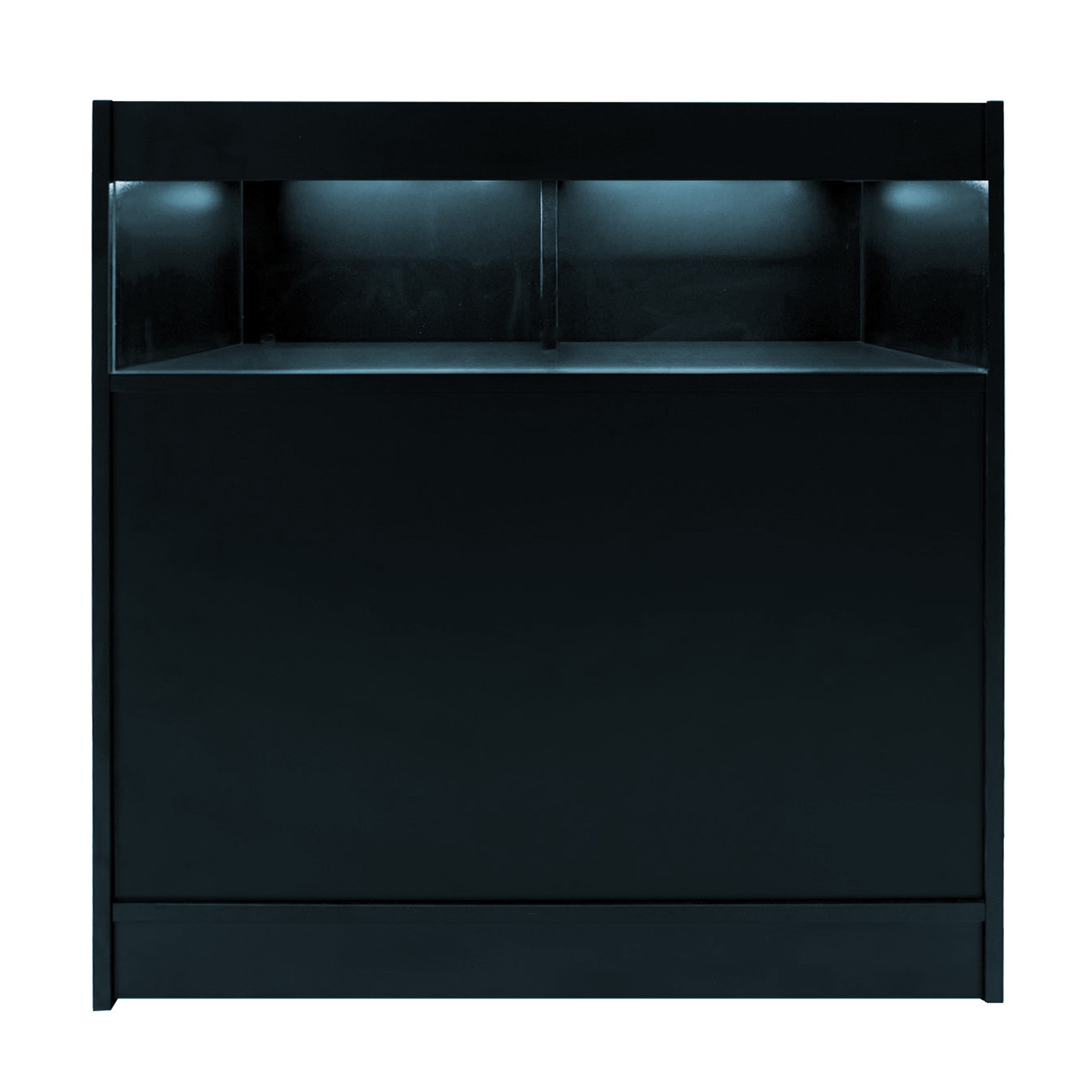 Q-Rax Luna Set Banconi Negozio LED Nero B900 TB60 CM60