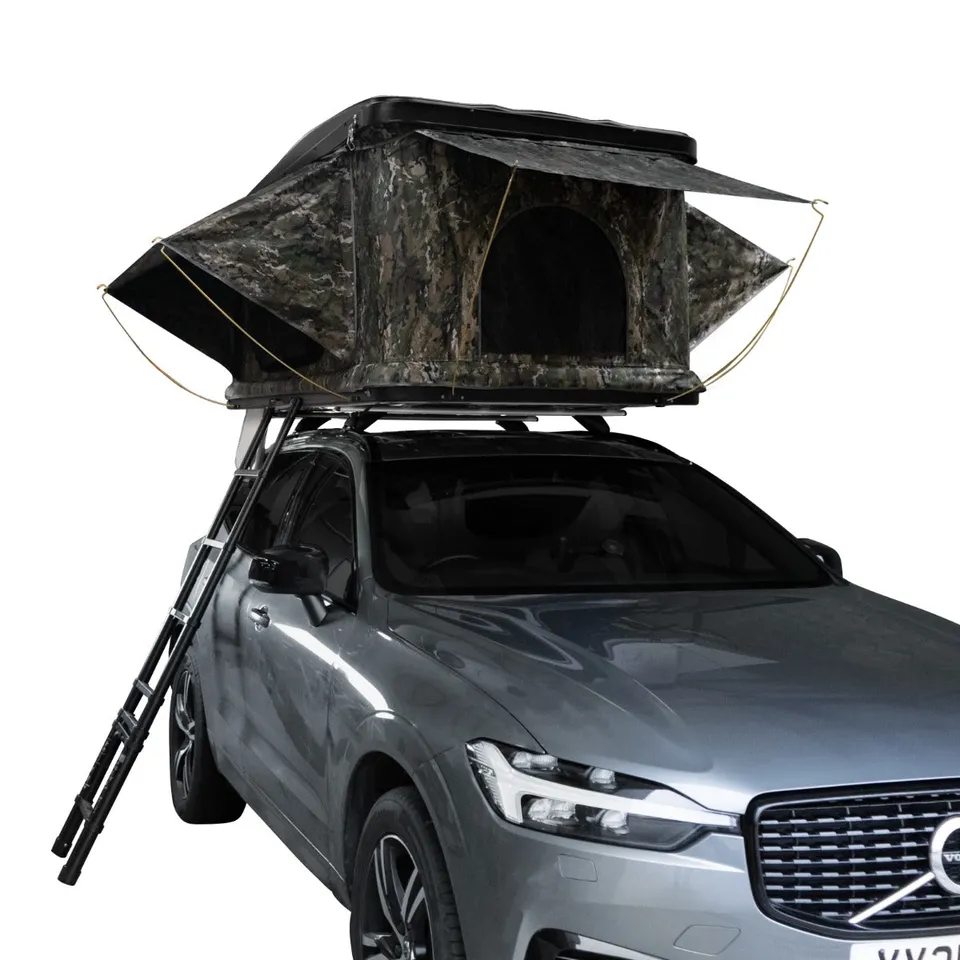 Q-Rax Tenda Tetto Auto Mimetica Guscio Rigido 3 Posti