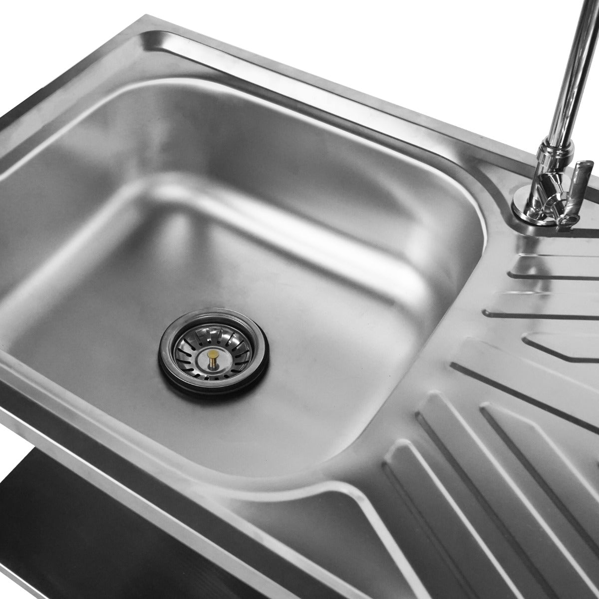 Q-Rax Ristorazione Lavello Campeggio Pieghevole Inox