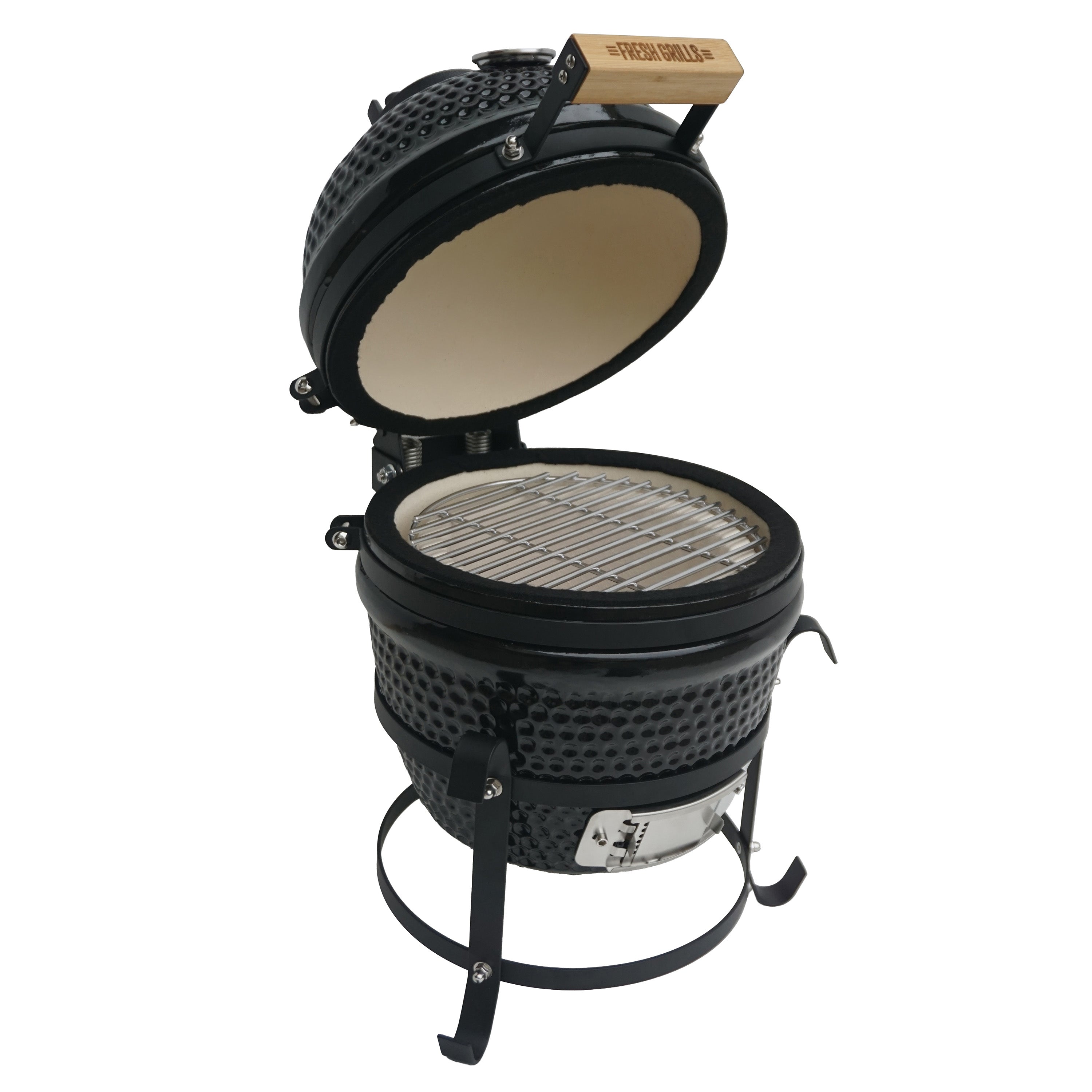 Q-Rax Kamado BBQ Grill 13" 33cm Ceramica