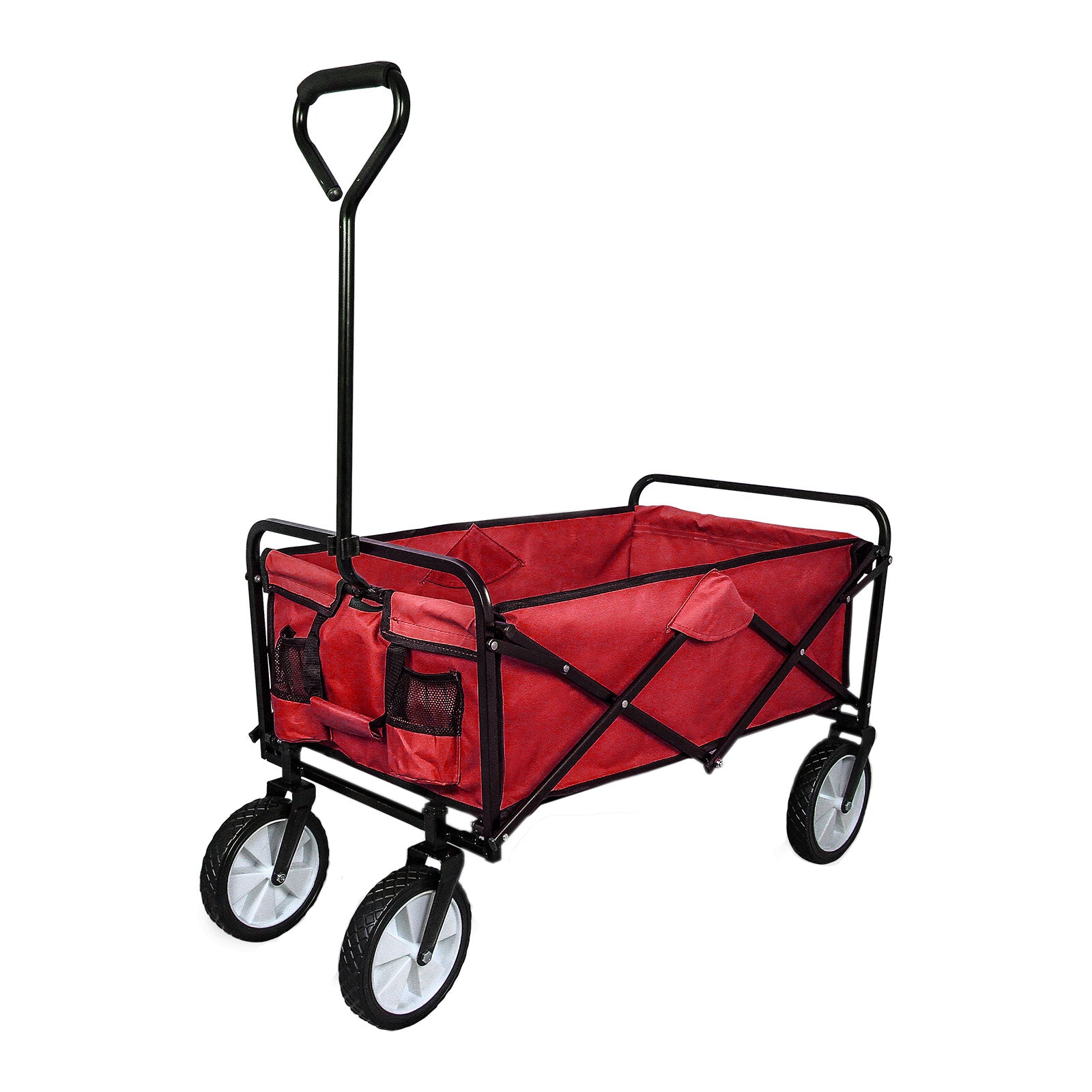 Q-Rax Carrello Pieghevole Fuoristrada 70kg Acciaio Rosso