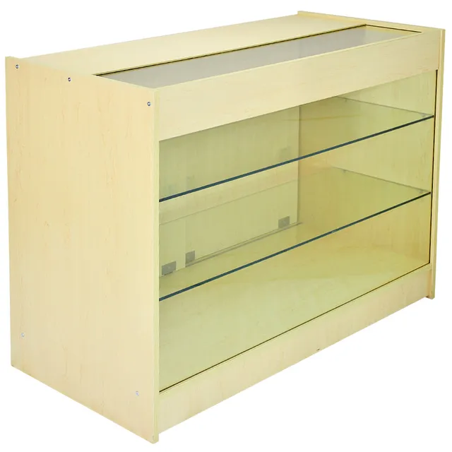 Q-Rax K1200 Bancone Negozio 120cm Vetro Acero