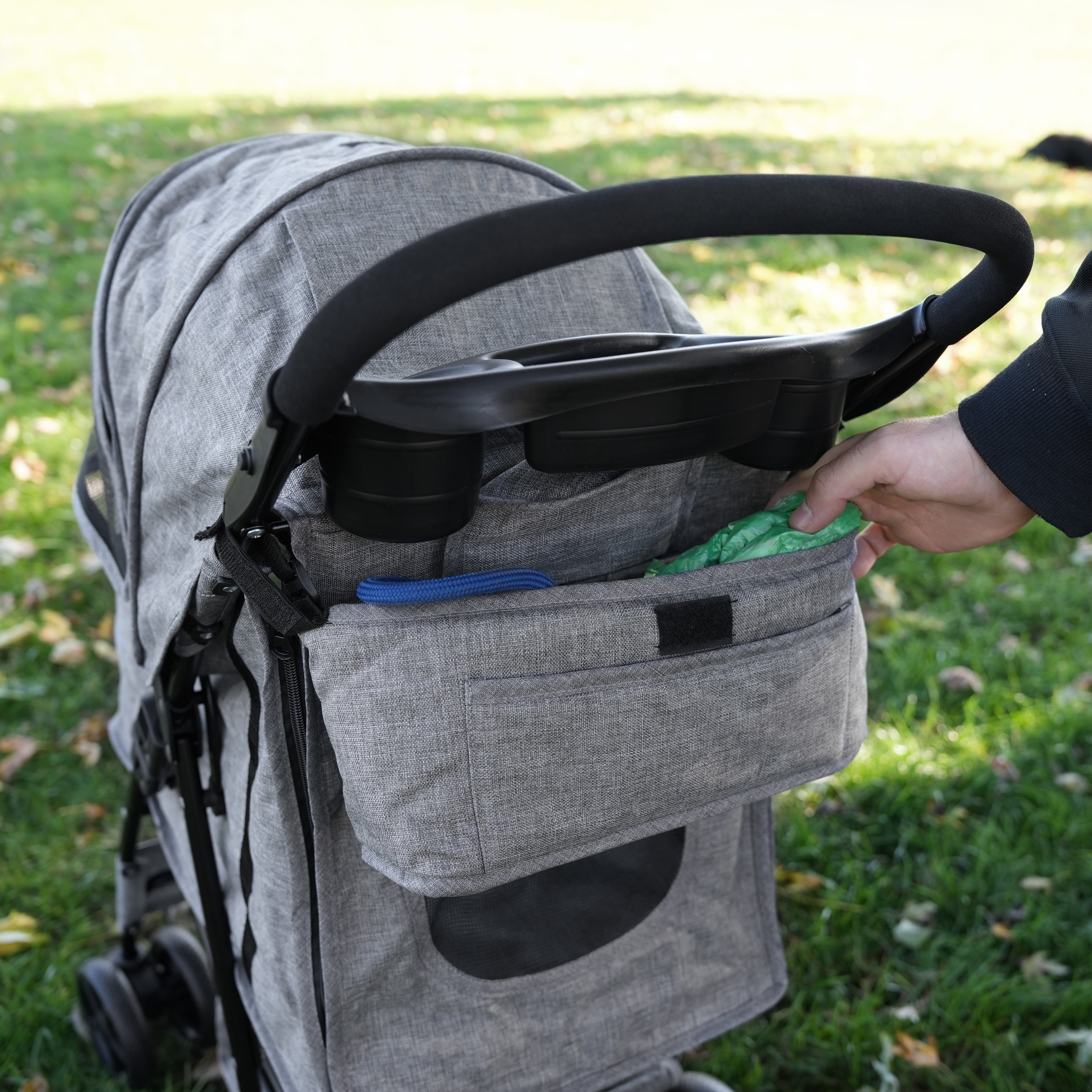 Q-Rax Accessori per la casa Borsa Passeggino Grigio Oxford