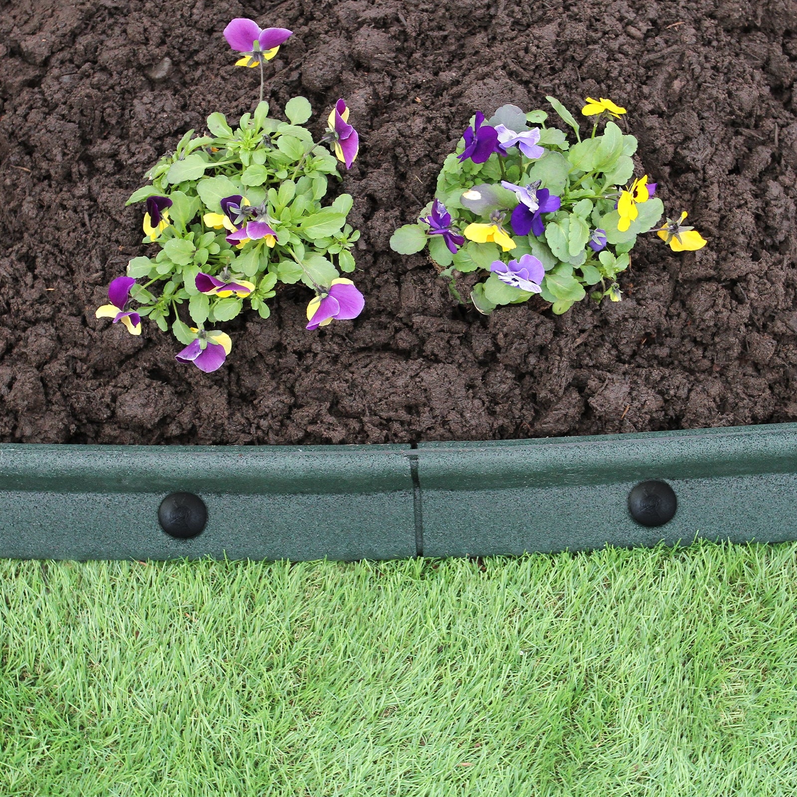 Q-Rax Bordatura Giardino Flessibile 1.2m Verde 6 Pezzi